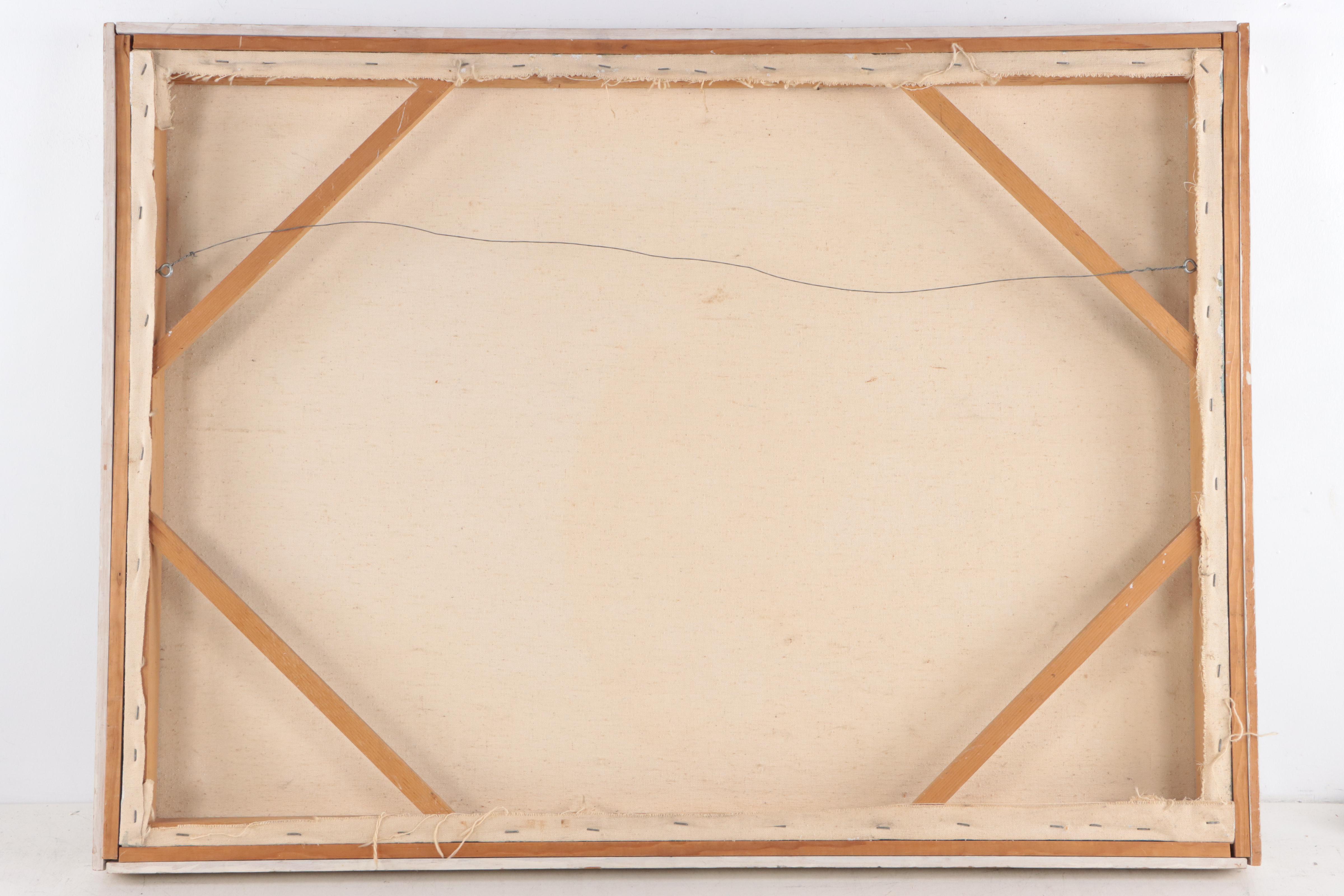 Nonobjective Impasto Mixed Media Painting