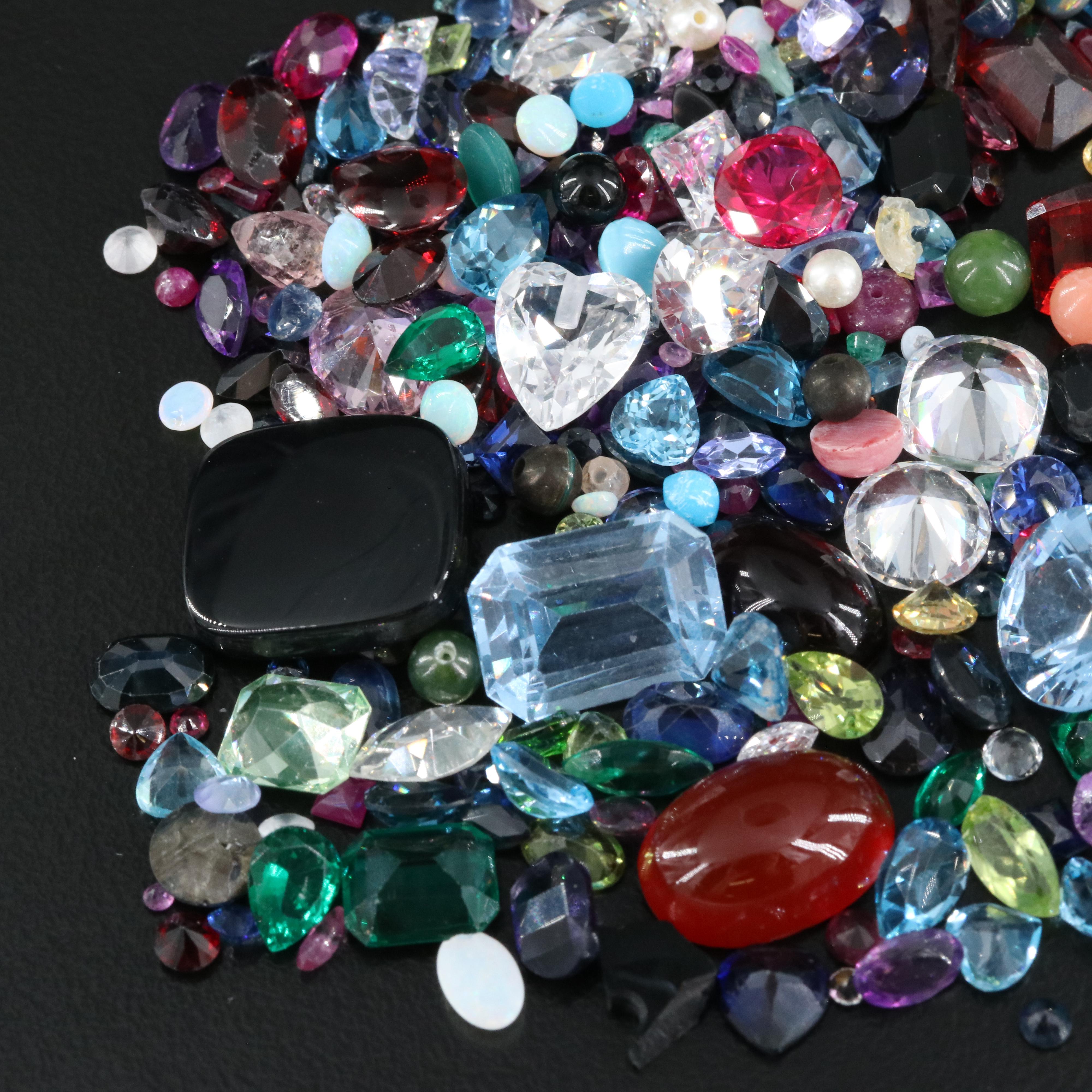 Loose Pearl, Coral, Peridot and Additional Gemstones