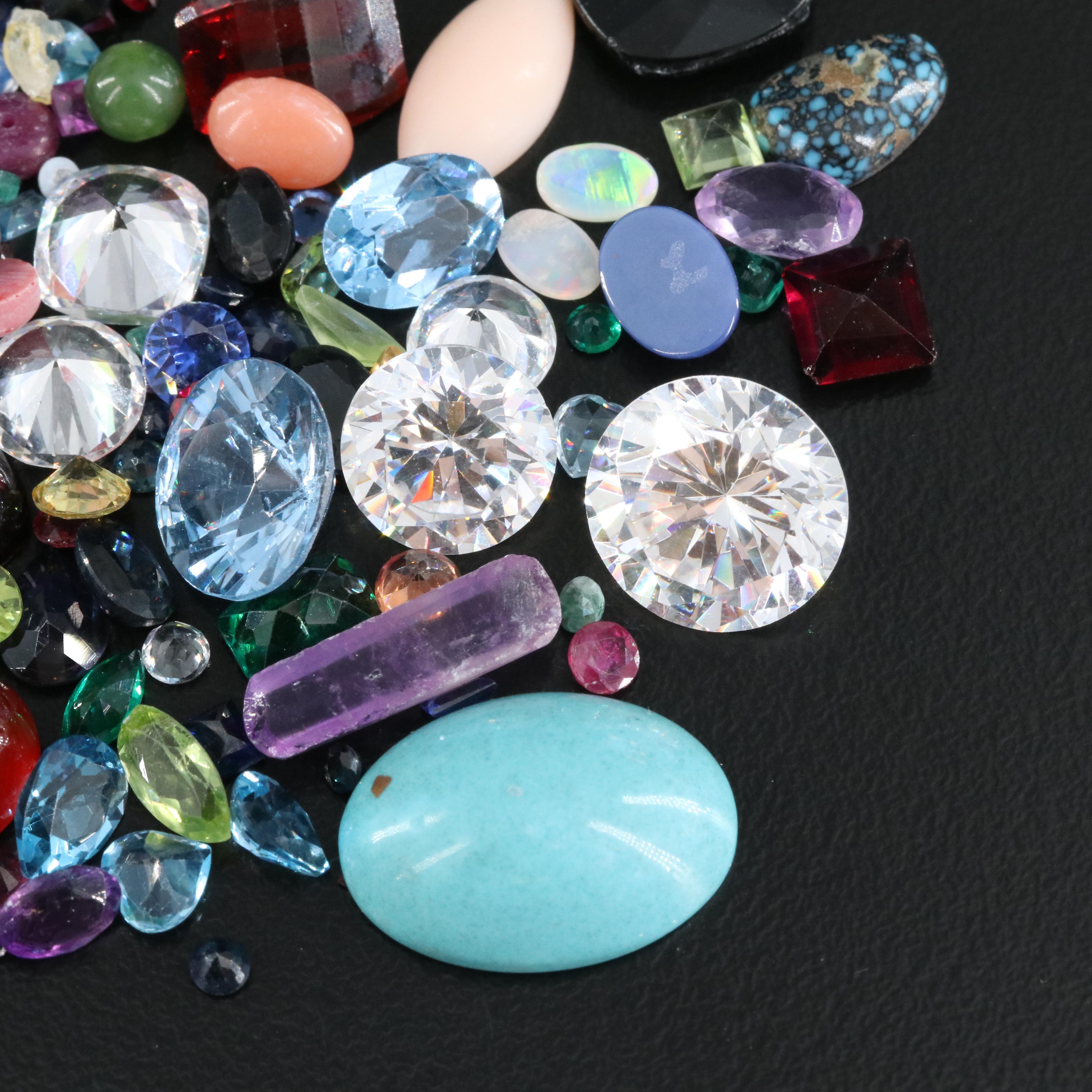 Loose Pearl, Coral, Peridot and Additional Gemstones