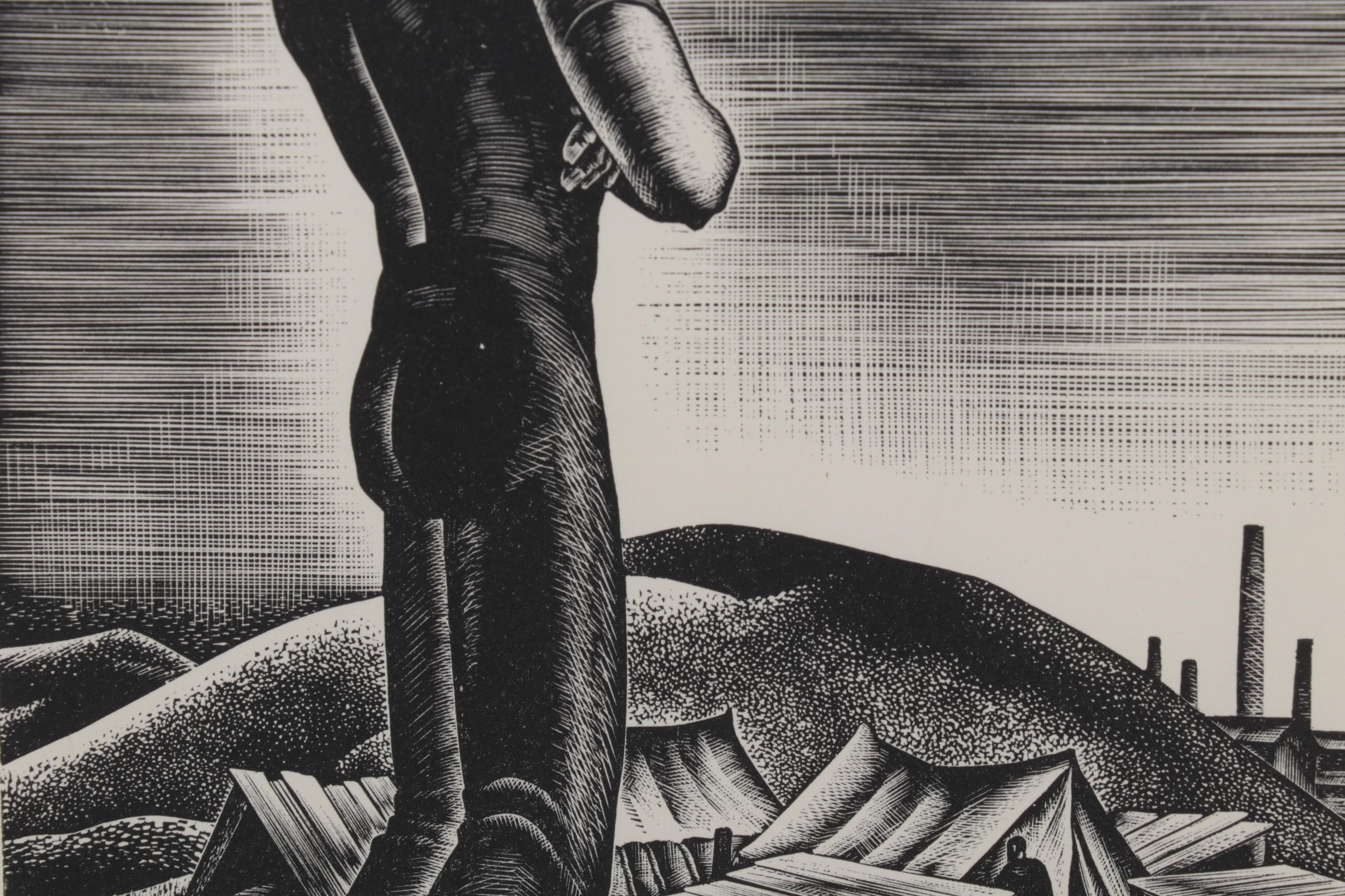Lynd Ward Art Deco Woodcut From "Wild Pilgrimage," 1932