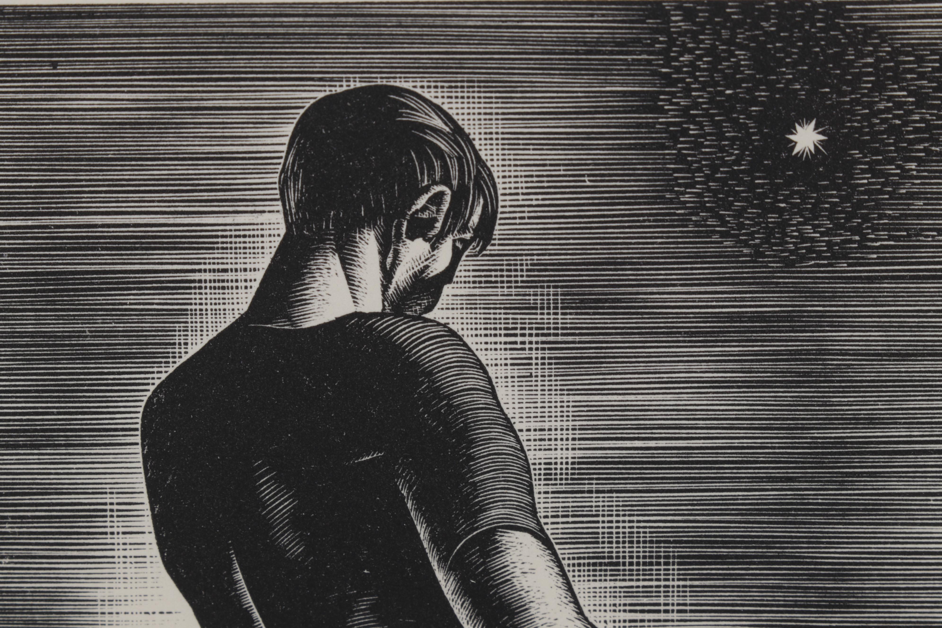 Lynd Ward Art Deco Woodcut From "Wild Pilgrimage," 1932