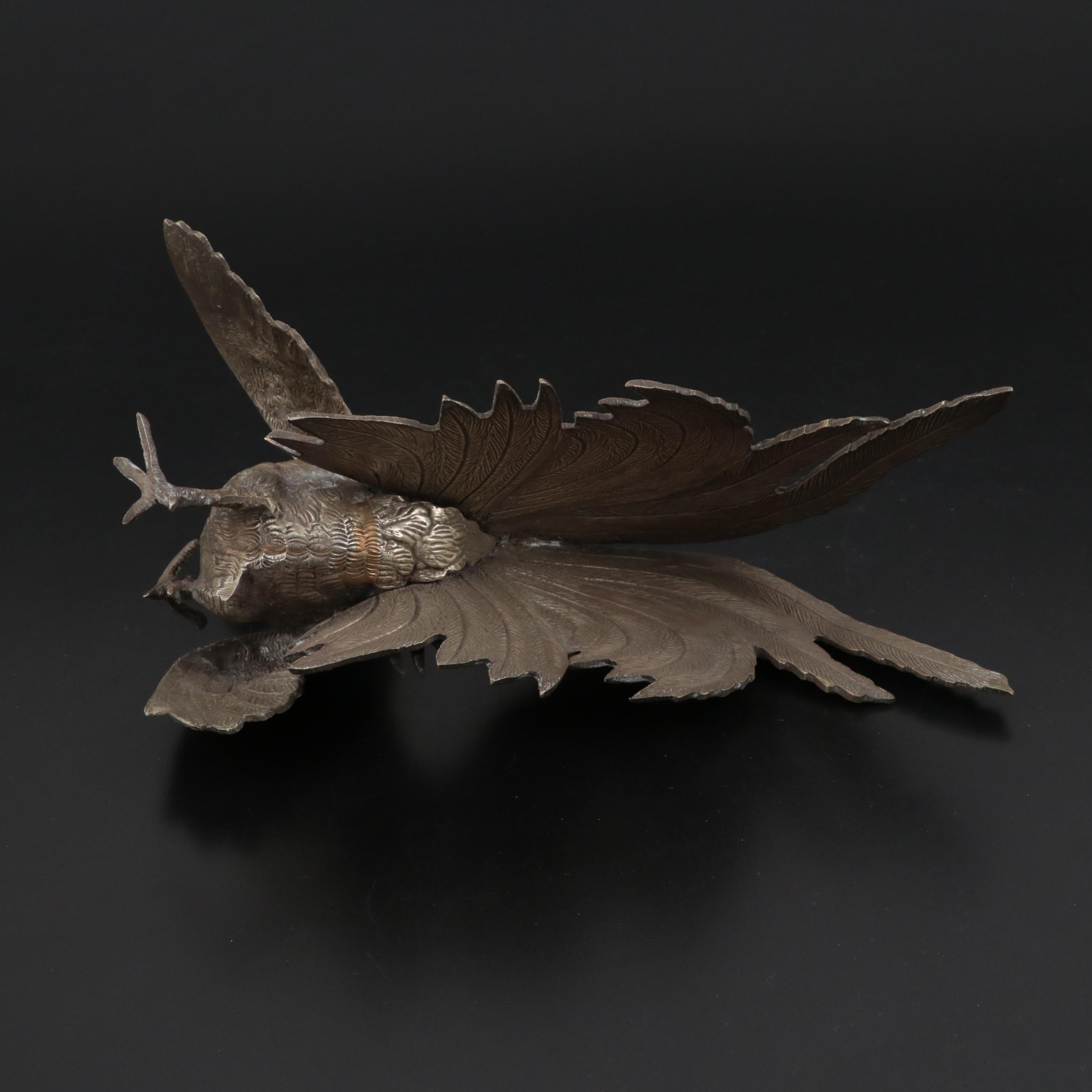 Victorian Style Metal Fighting Rooster Figurines, 20th Century