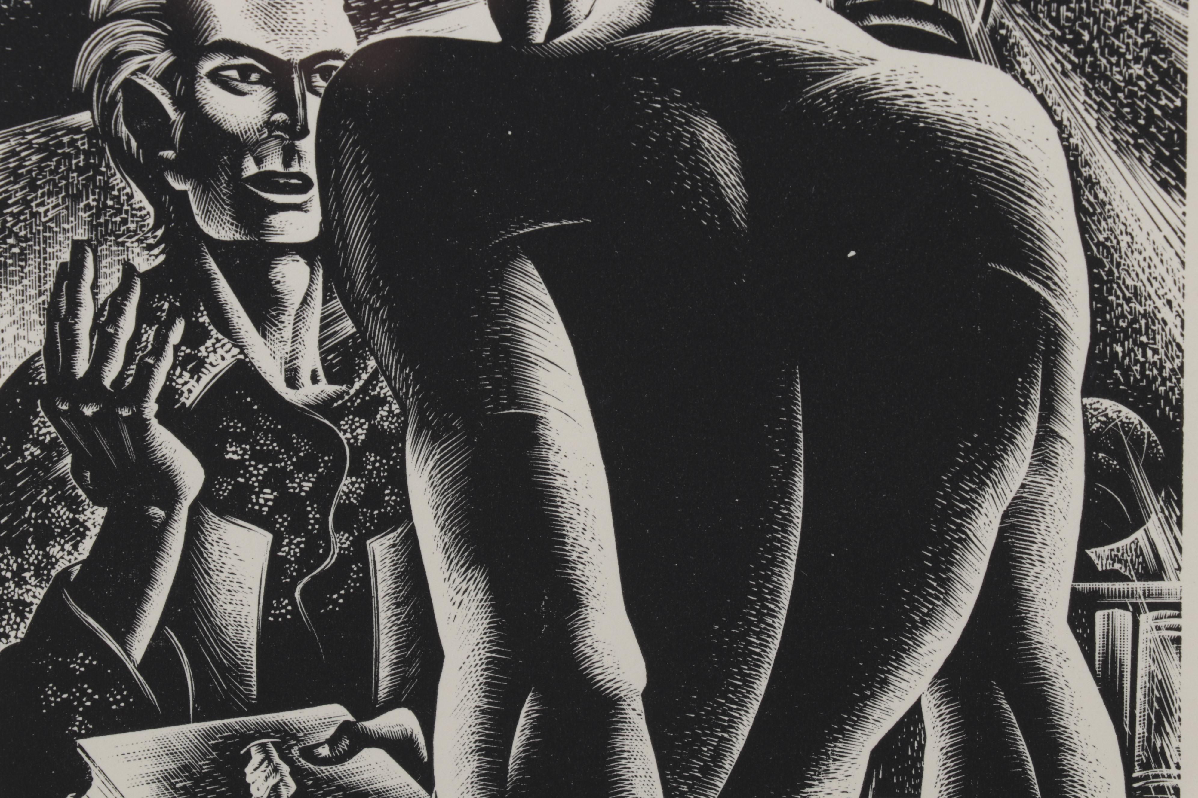 Lynd Ward Art Deco Woodcut From "Wild Pilgrimage," 1932