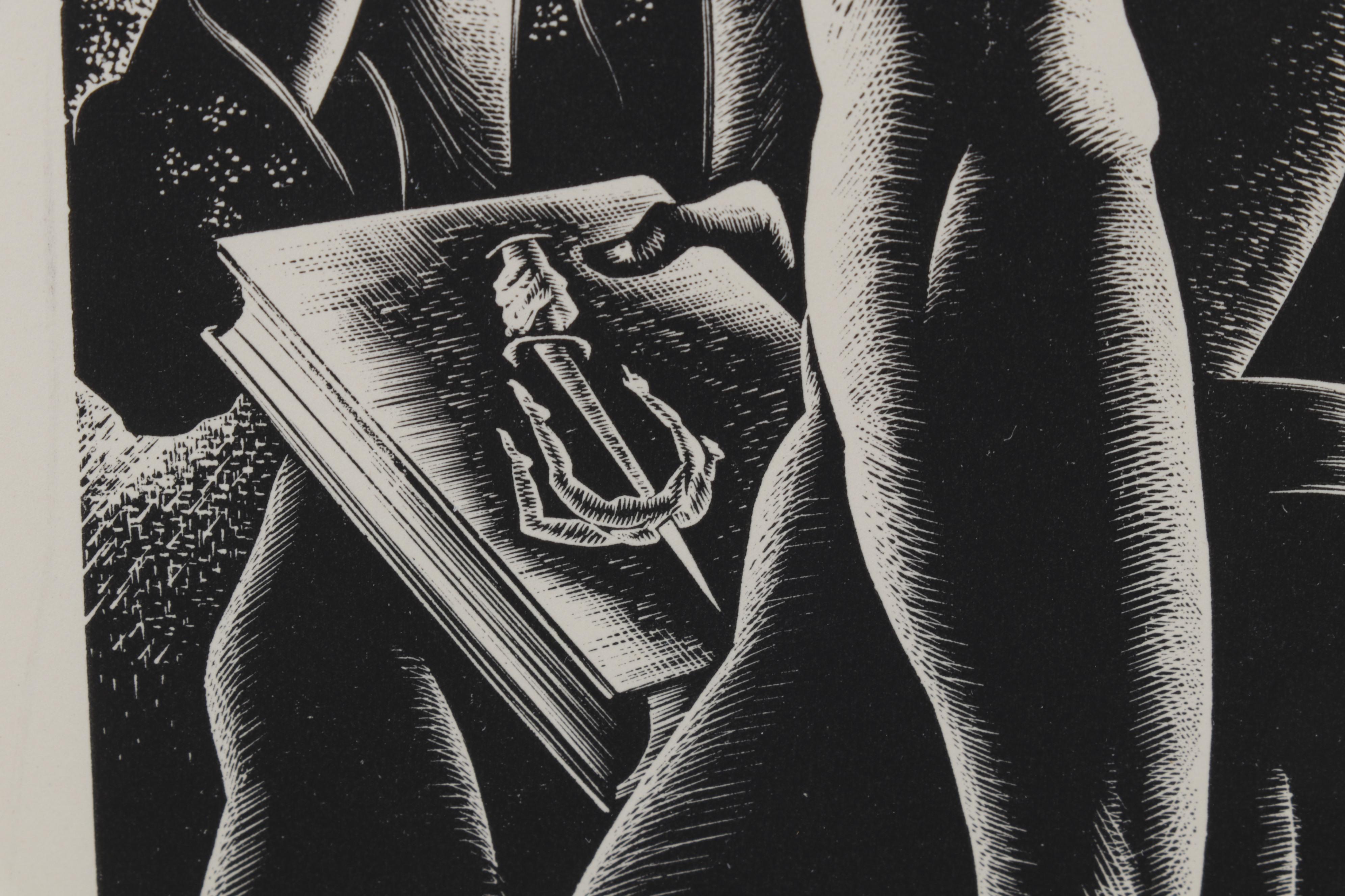 Lynd Ward Art Deco Woodcut From "Wild Pilgrimage," 1932