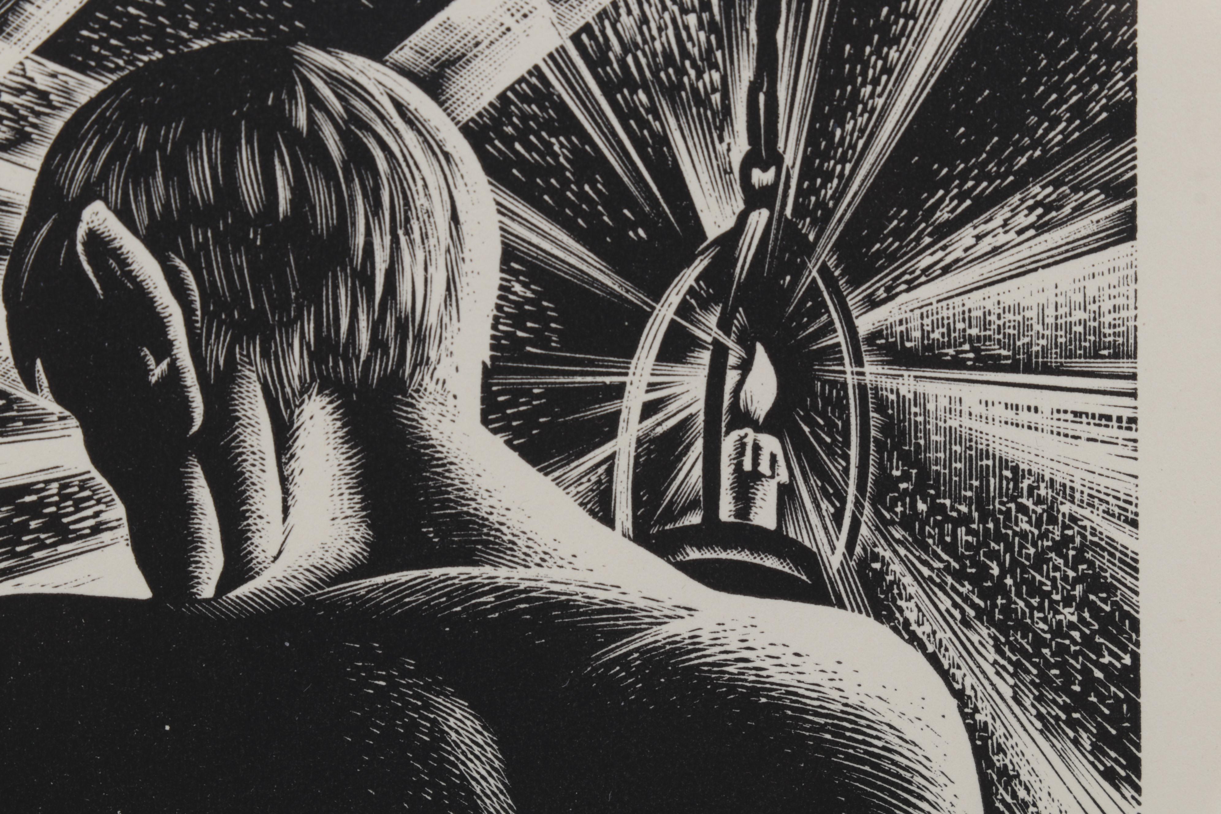 Lynd Ward Art Deco Woodcut From "Wild Pilgrimage," 1932