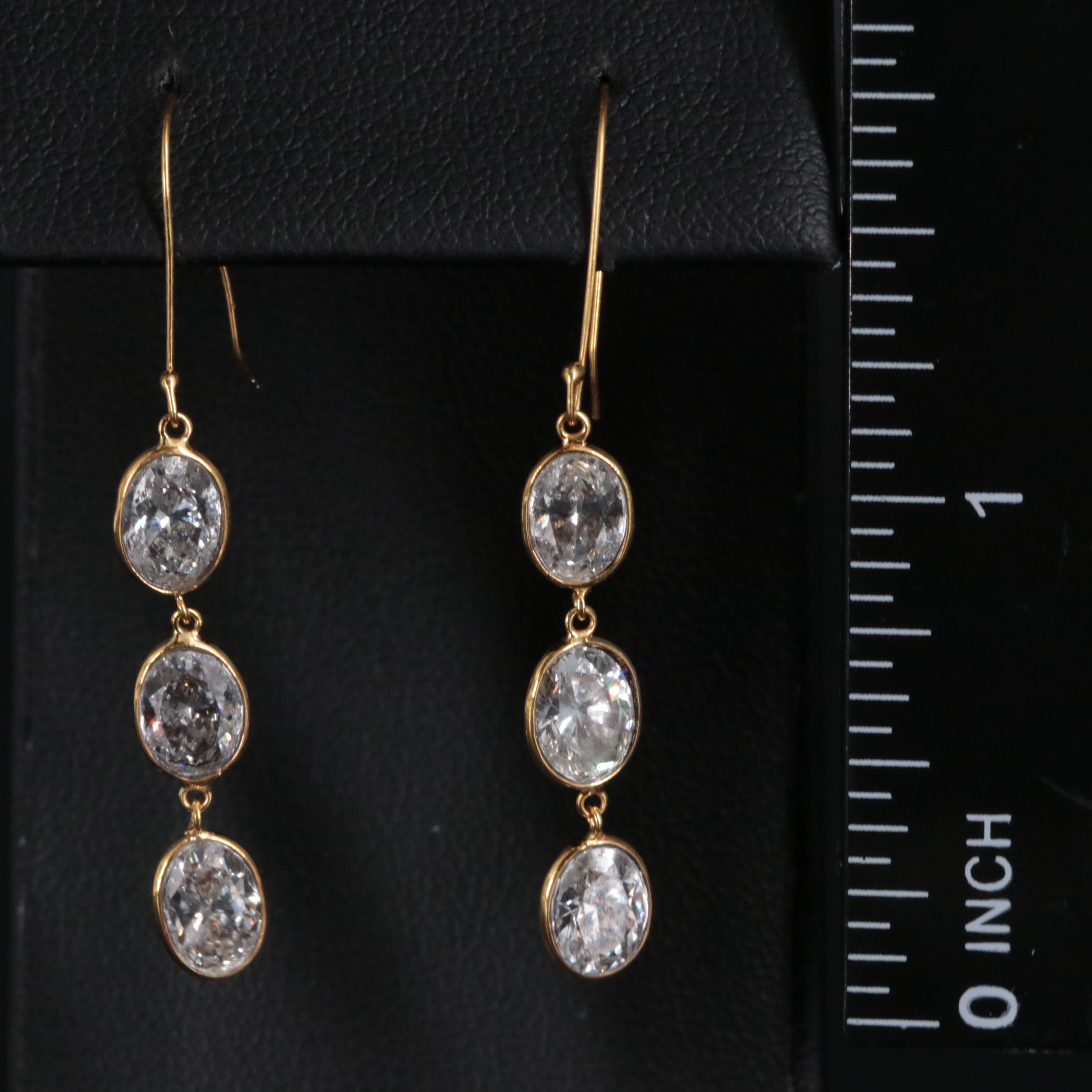 14K 4.11 CTW Diamond Earrings