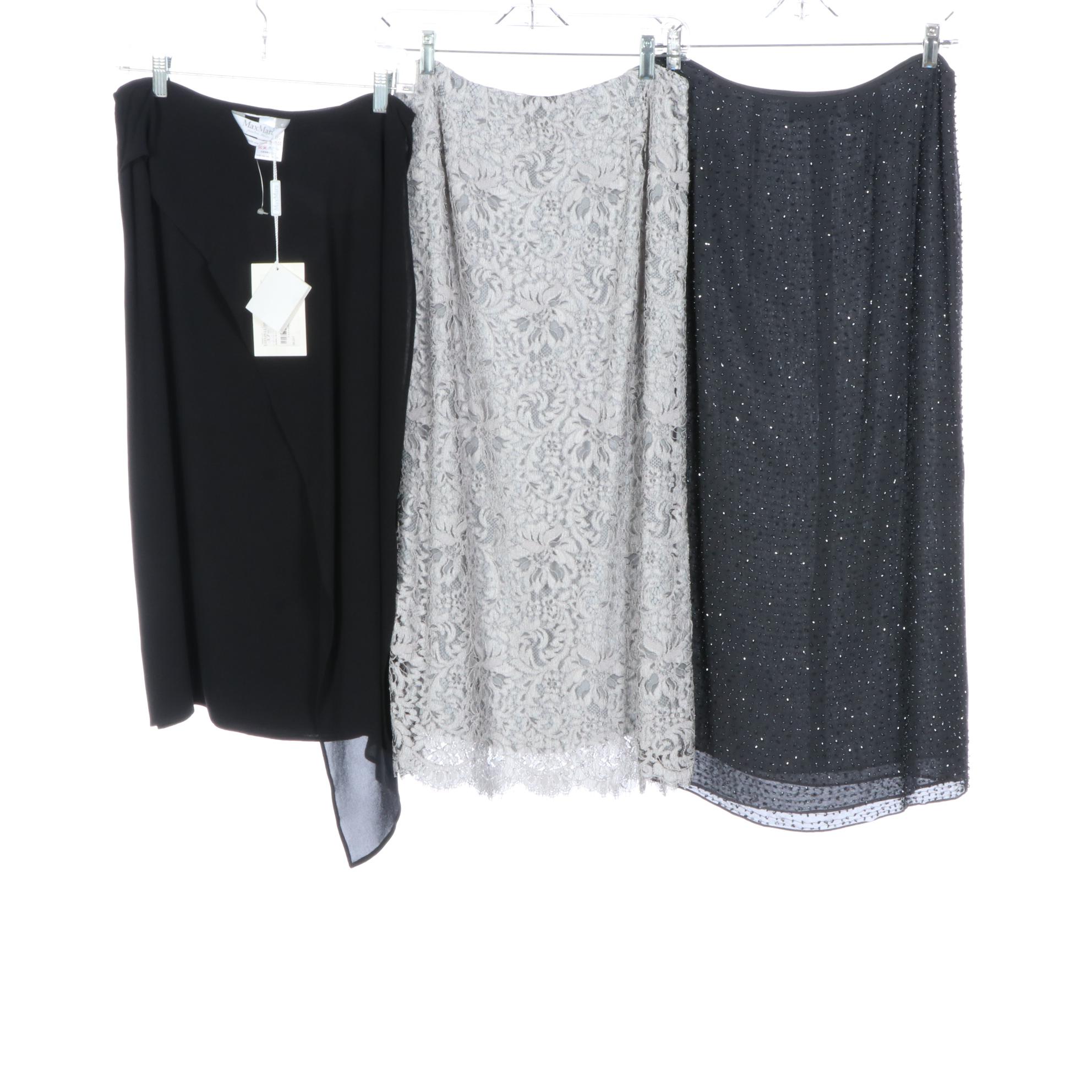 Sophie Hong Silk Jacket, Max Mara Skirt and Top with Dana Buchman Separates