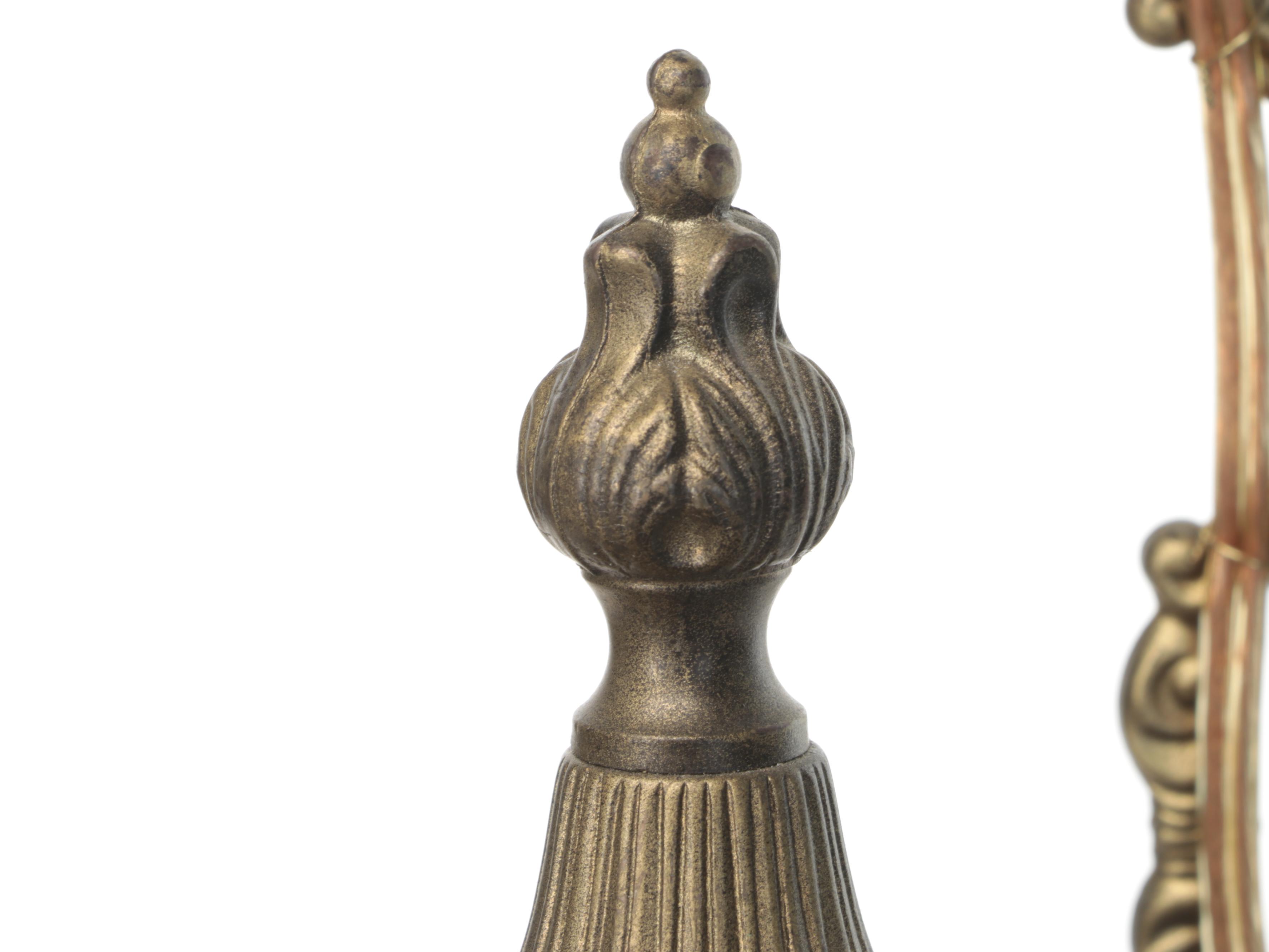 French Neoclassical Style Cast Metal Six-Arm Chandelier