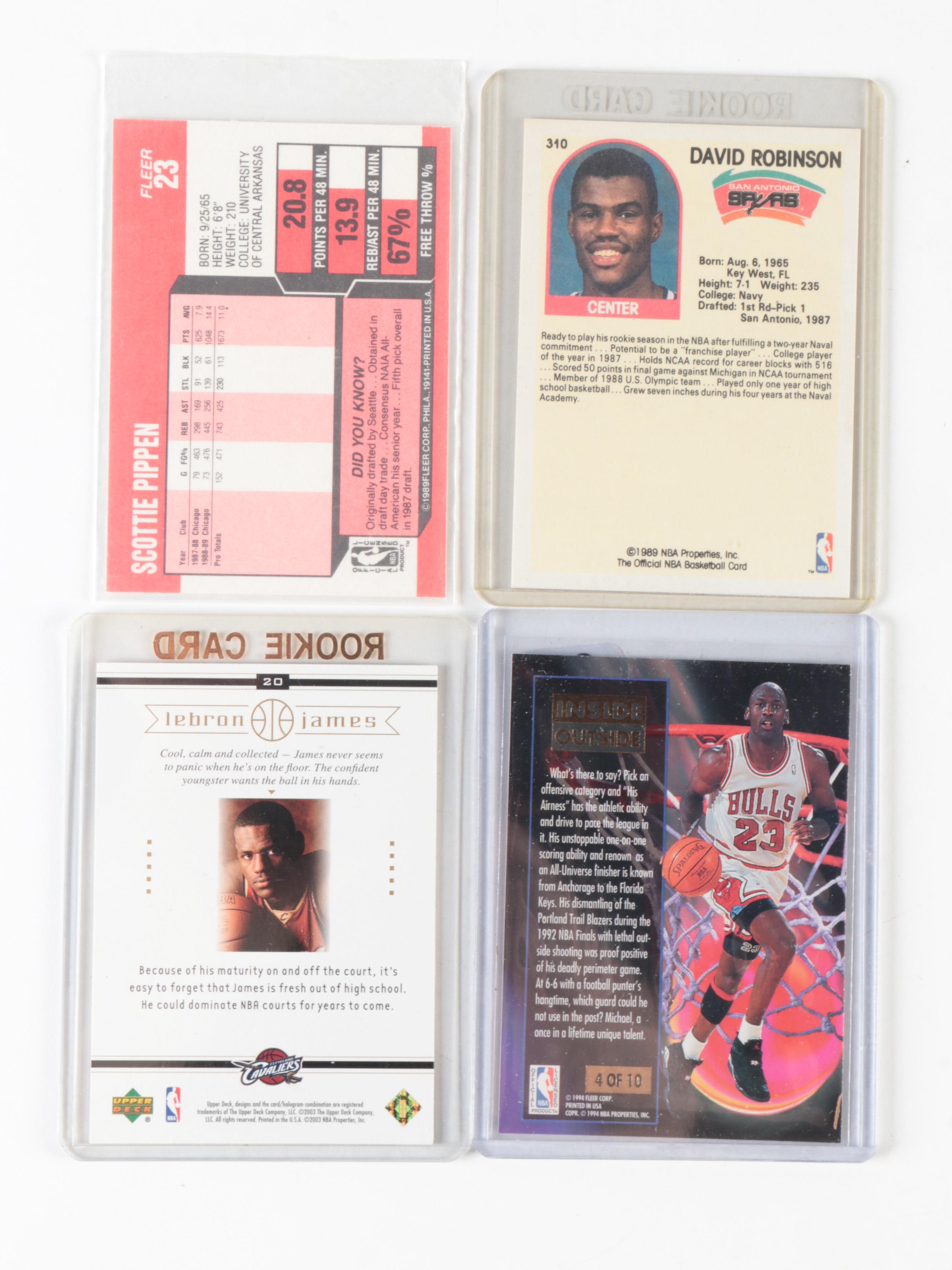 Fleer and More Jordan, Pippen, Robinson and More Basketball Cards, 1980s‒2000s