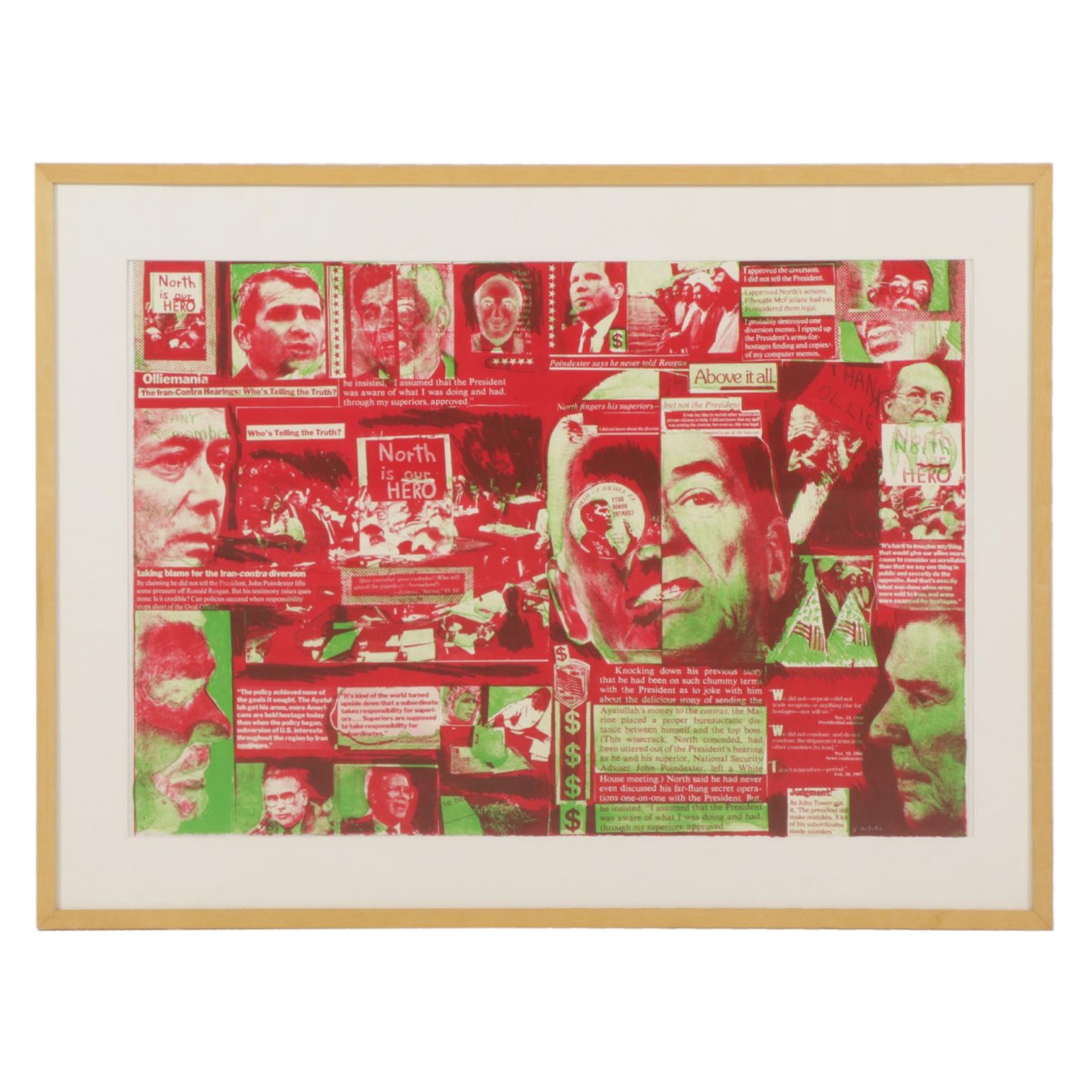 Sidney Chafetz Color Lithograph "Teflon Series #1," 1988