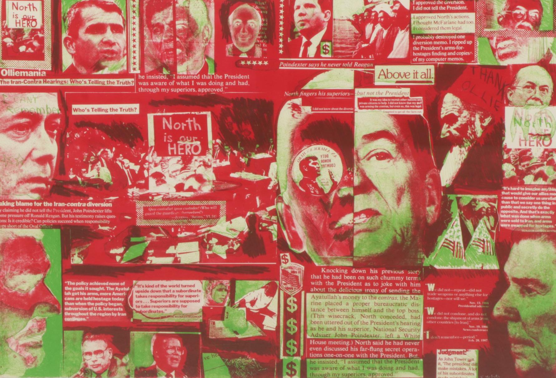 Sidney Chafetz Color Lithograph "Teflon Series #1," 1988