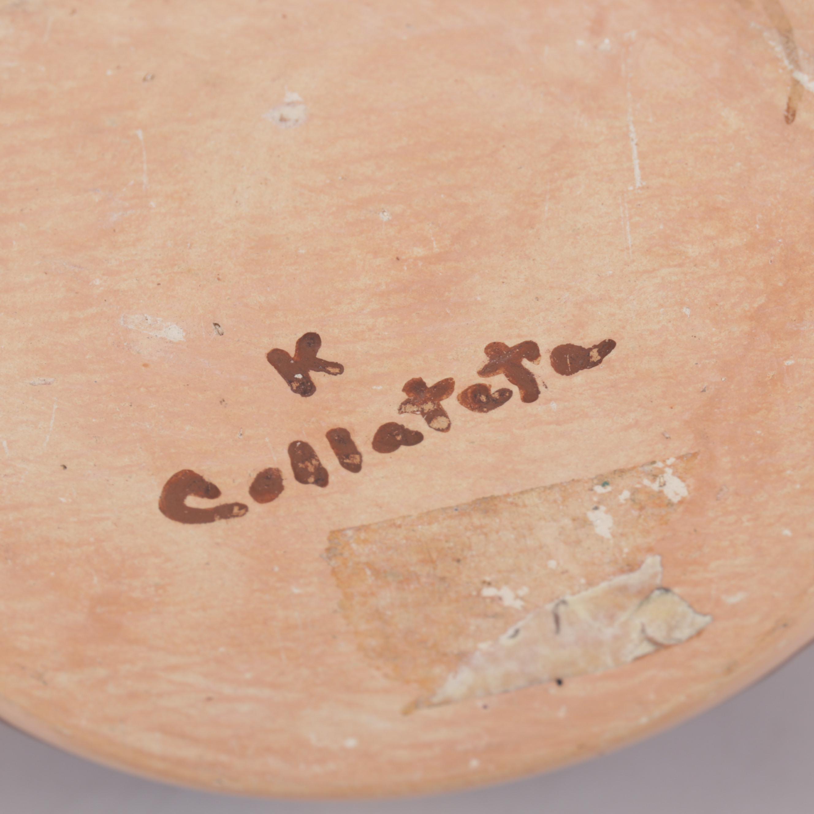 Kathleen Collateta Native American Hopi Tribe Pottery Flower Vase