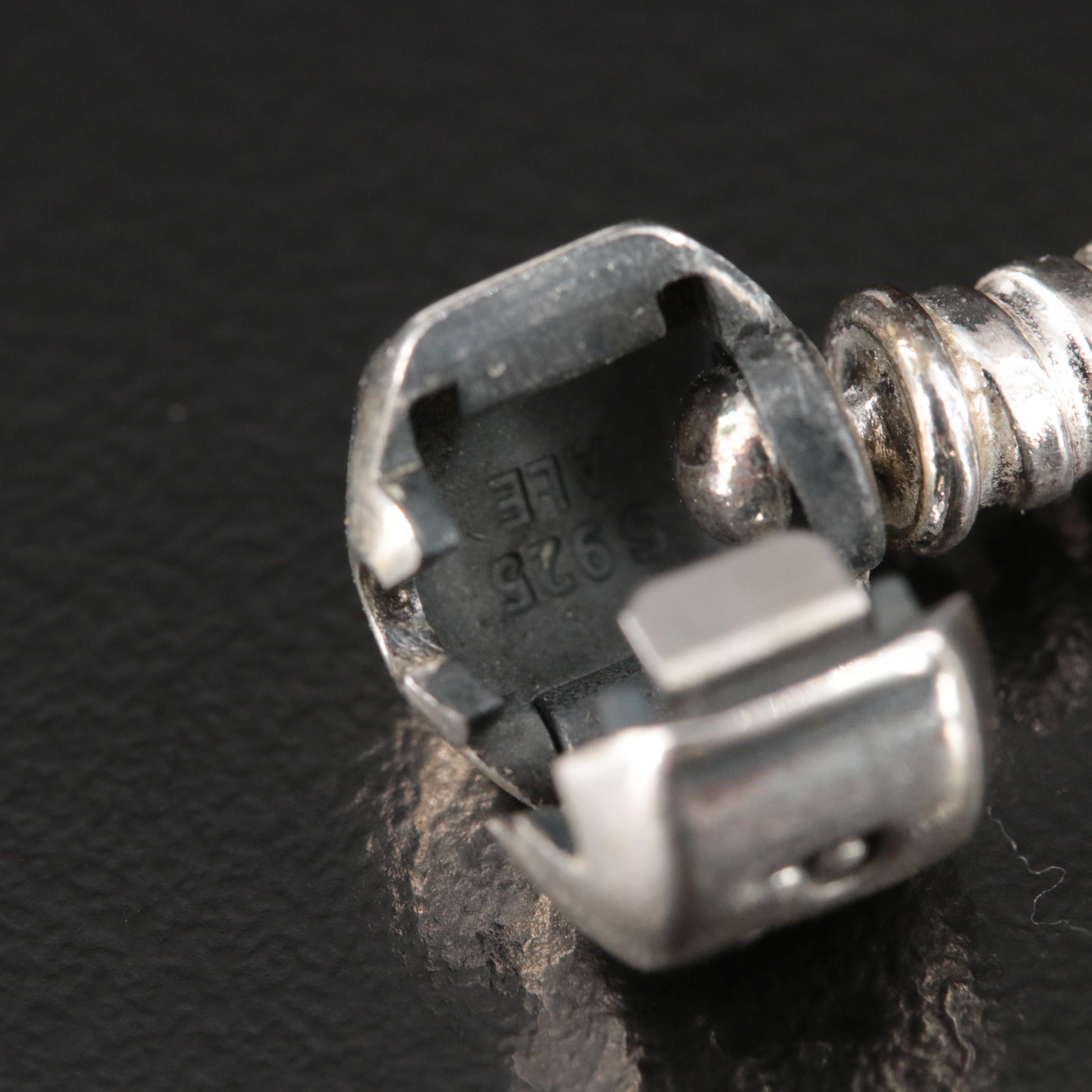 Pandora Sterling Charm Bracelet Including Chamilia Charms