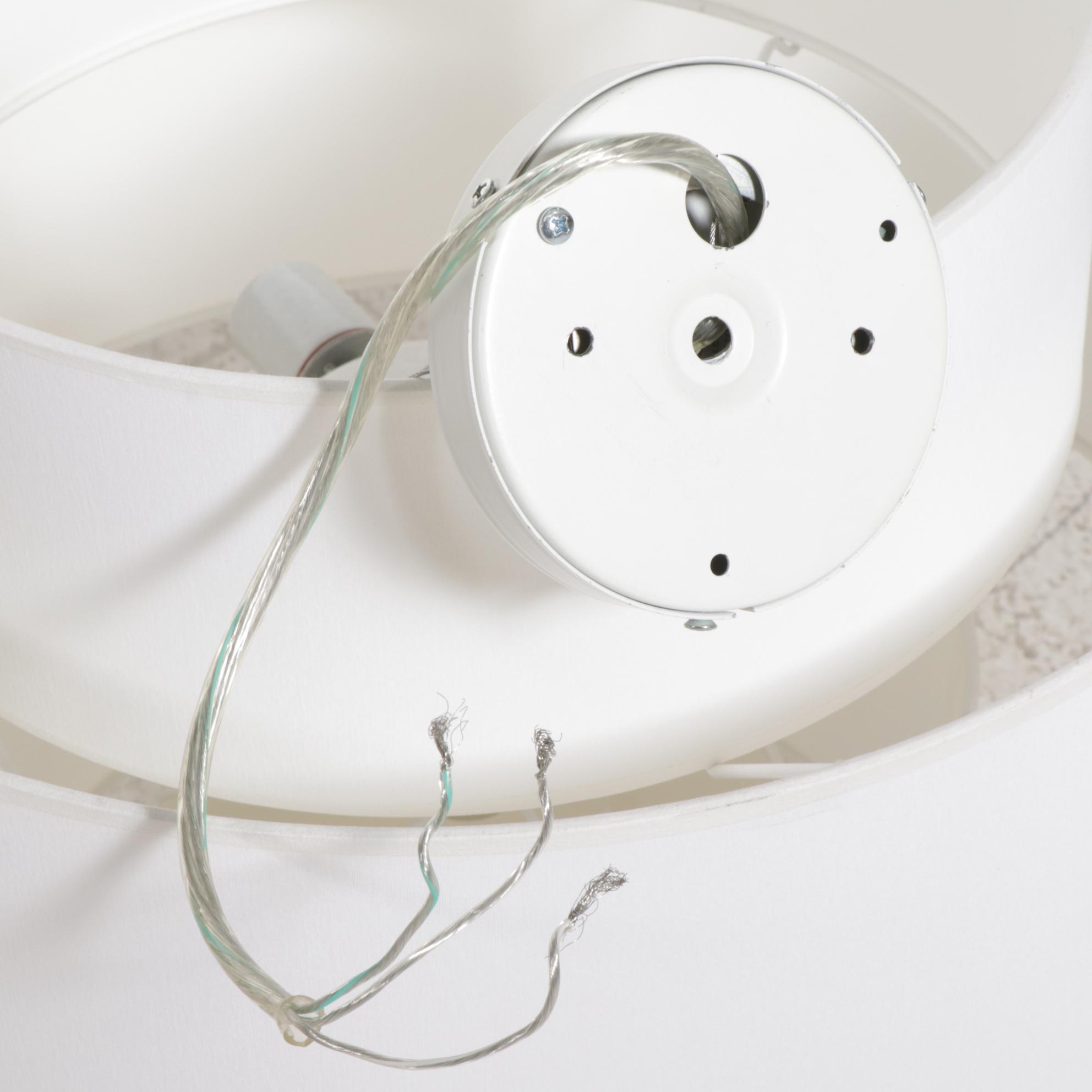 Four-Tiered Drum Shade Pendant Light Fixture, Contemporary