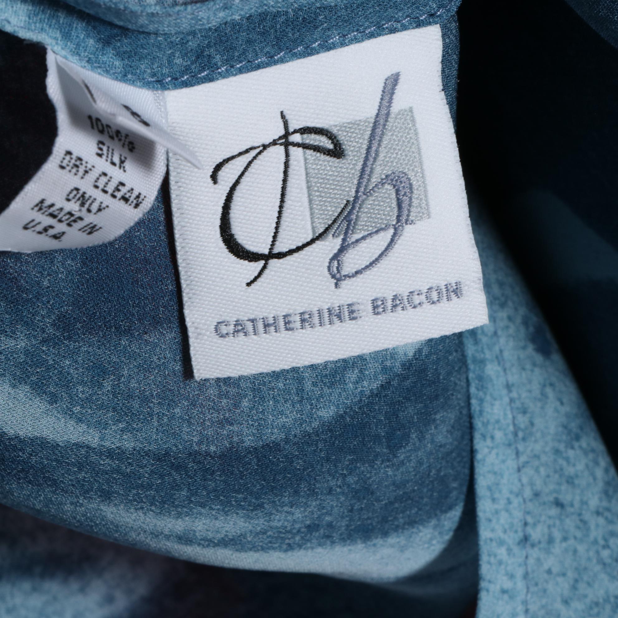 Catherine Bacon Silk Tops and Dress, Bryn Walker Outfit, and Elie Tahari Pants