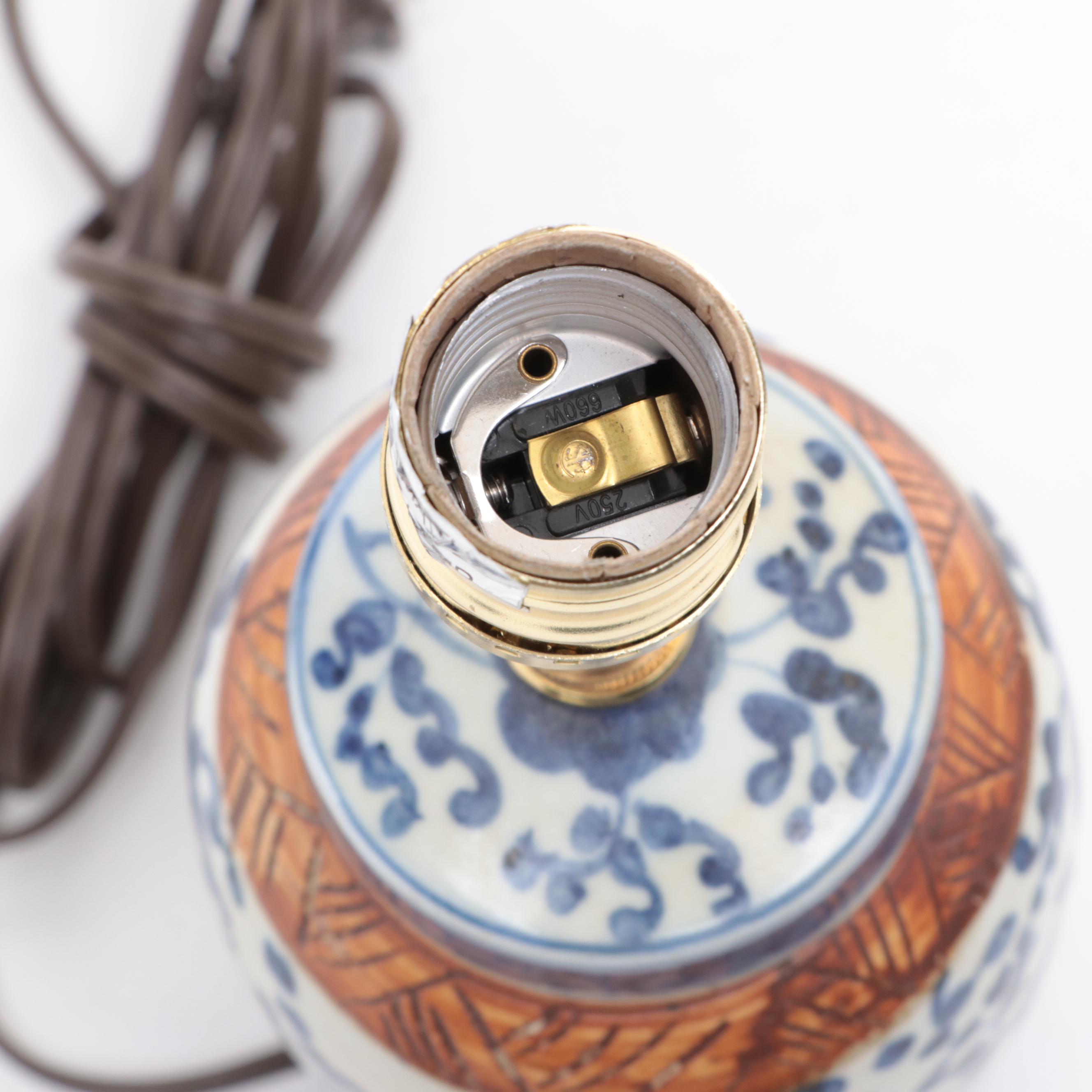Chelsea House, Wildwood, More Blue and White Porcelain Lamps, Vases, Tea Caddy