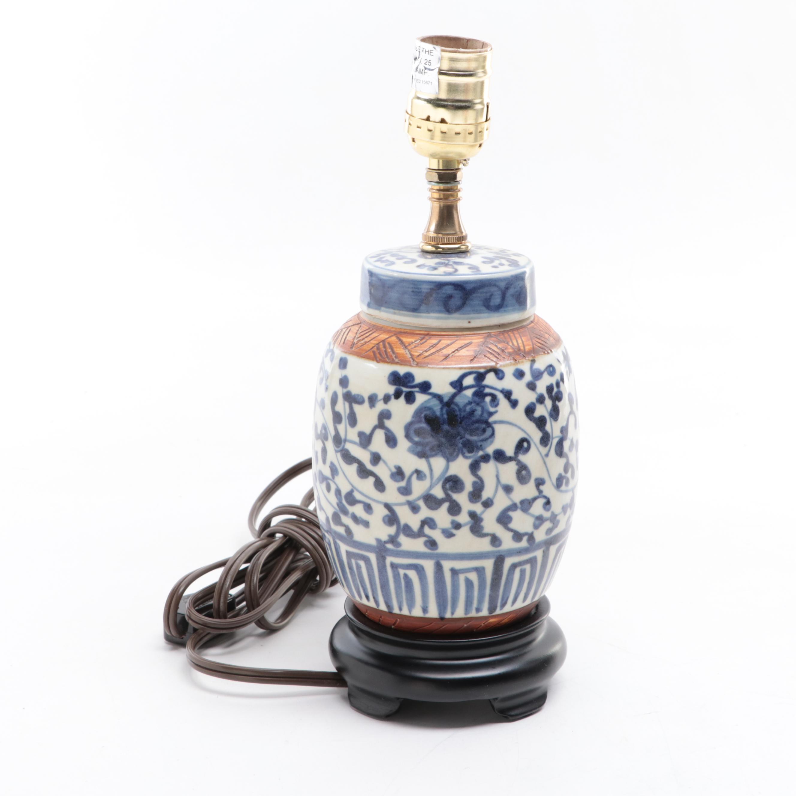 Chelsea House, Wildwood, More Blue and White Porcelain Lamps, Vases, Tea Caddy