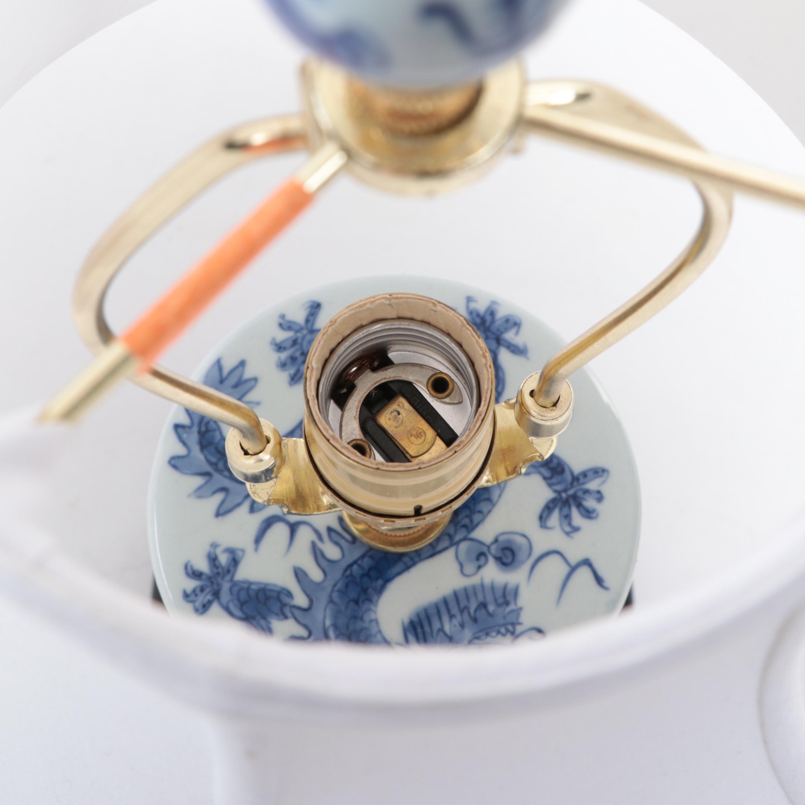 Chelsea House, Wildwood, More Blue and White Porcelain Lamps, Vases, Tea Caddy