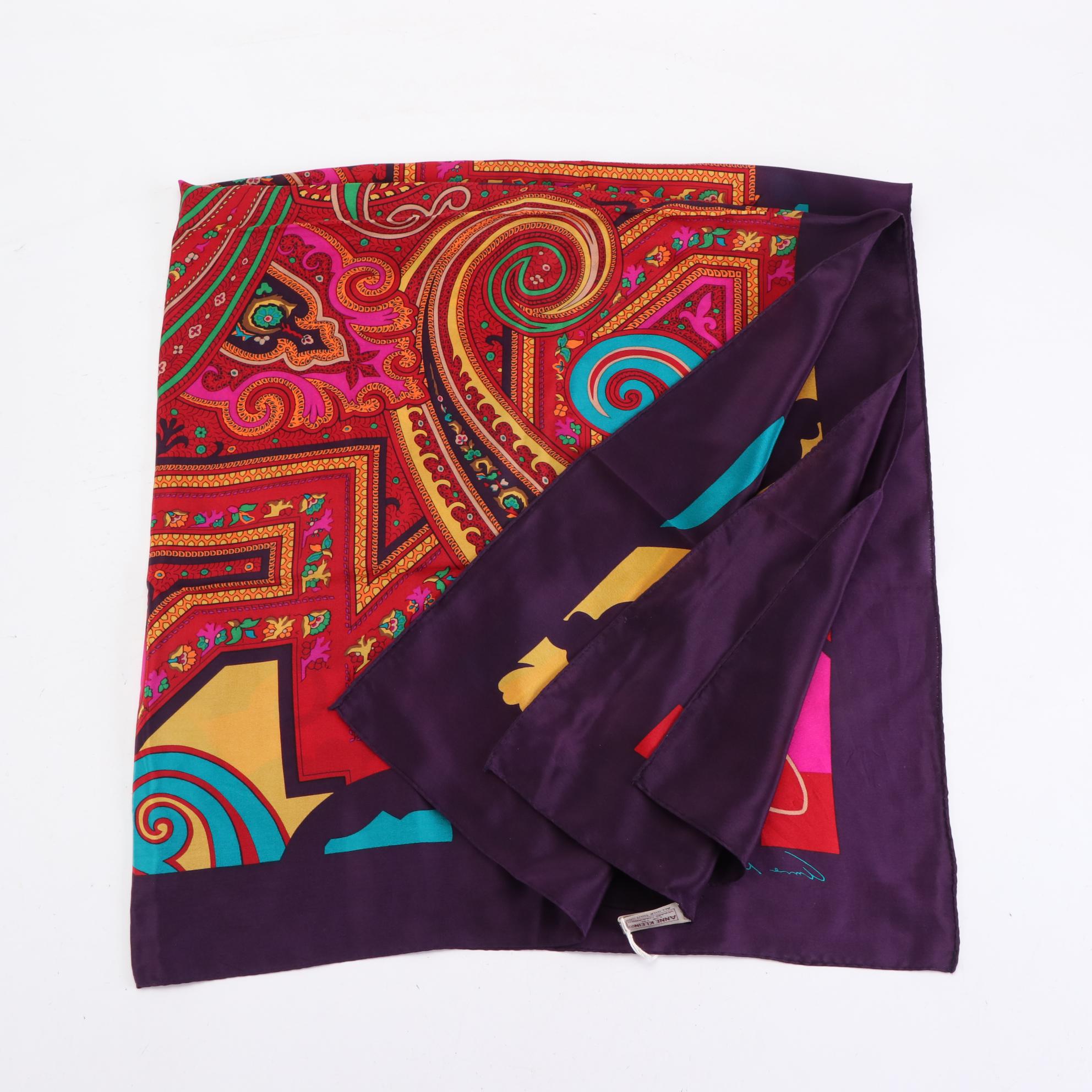 Vera Neumann, Oscar de la Renta, Albert Nipon, Anne Klein, and More Scarves