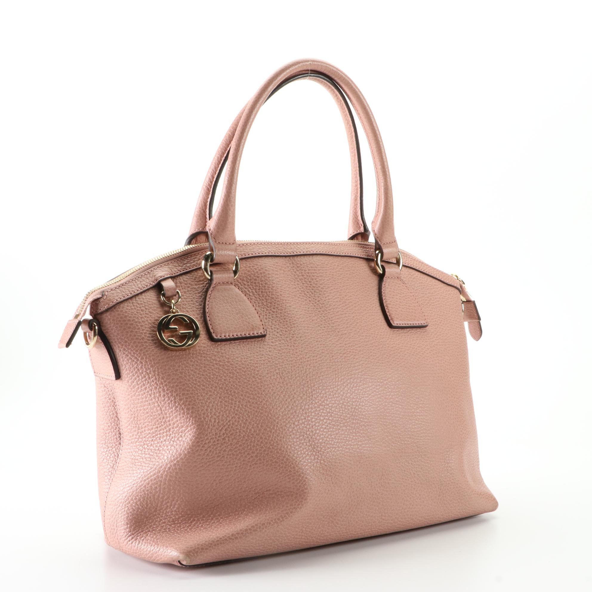 Gucci Handbag in Grain Leather with Detachable Strap