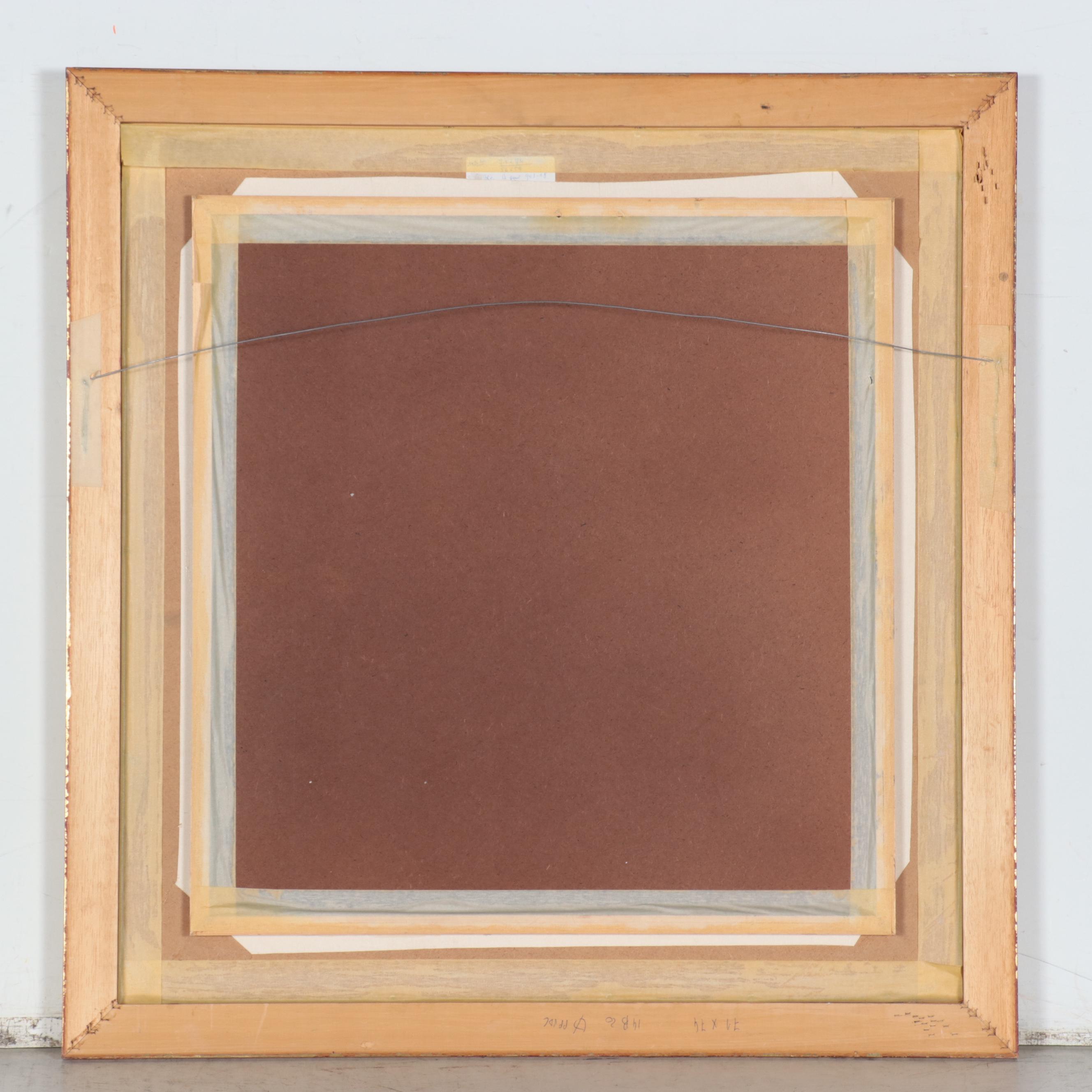 A. Feert Oil Painting of Cows In Field