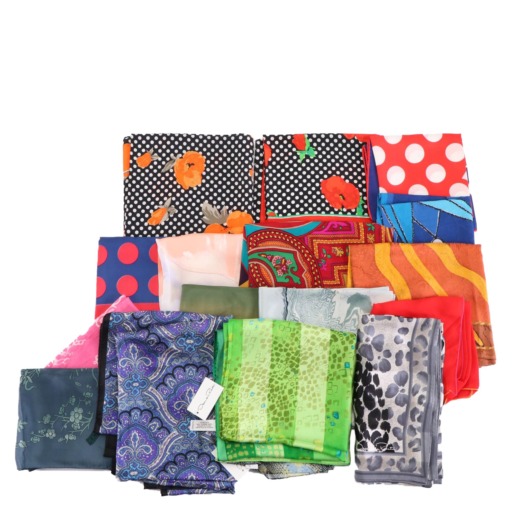 Vera Neumann, Oscar de la Renta, Albert Nipon, Anne Klein, and More Scarves