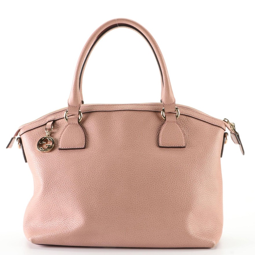 Gucci Handbag in Grain Leather with Detachable Strap