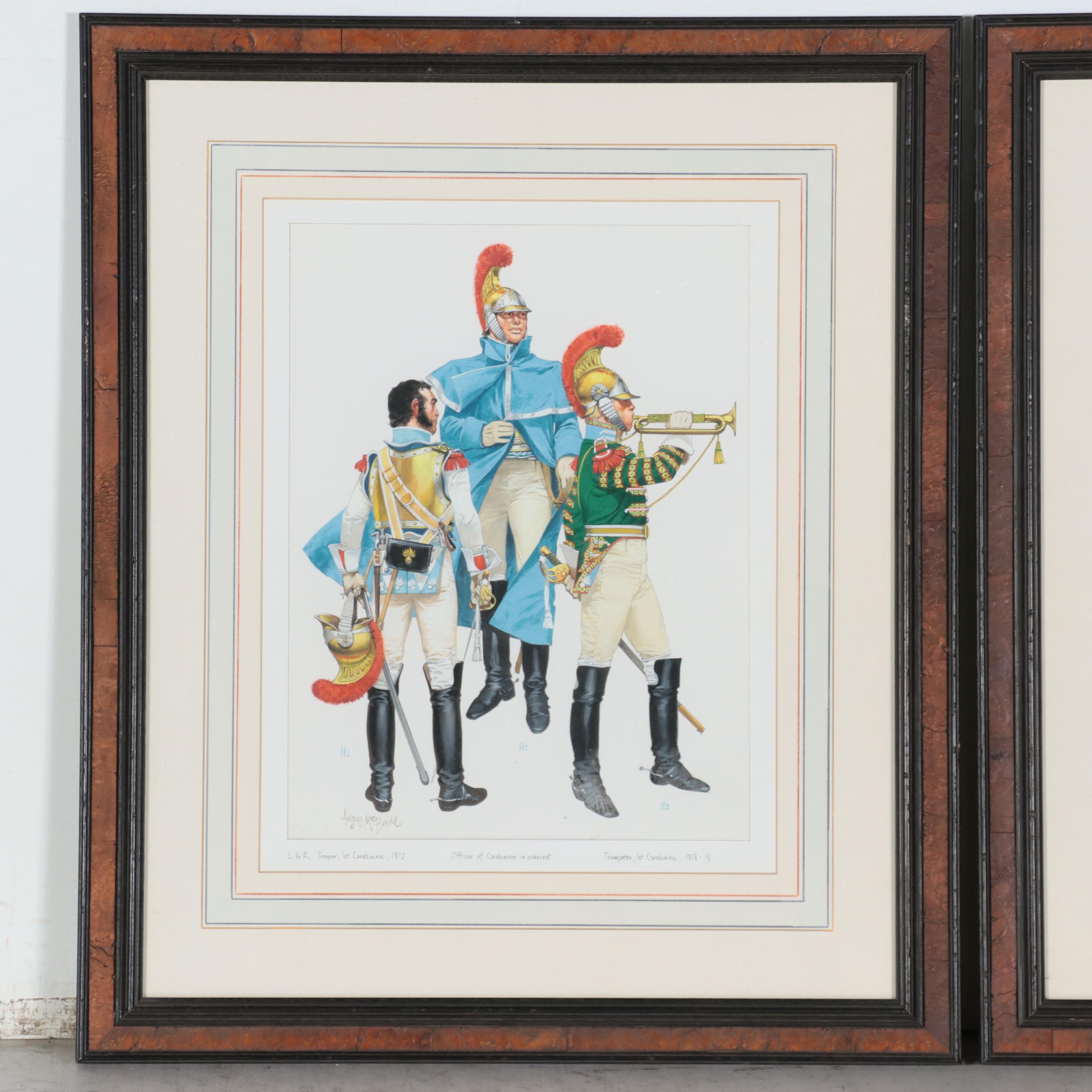 Angus McBride and Christopher Warner Military Watercolor Paintings