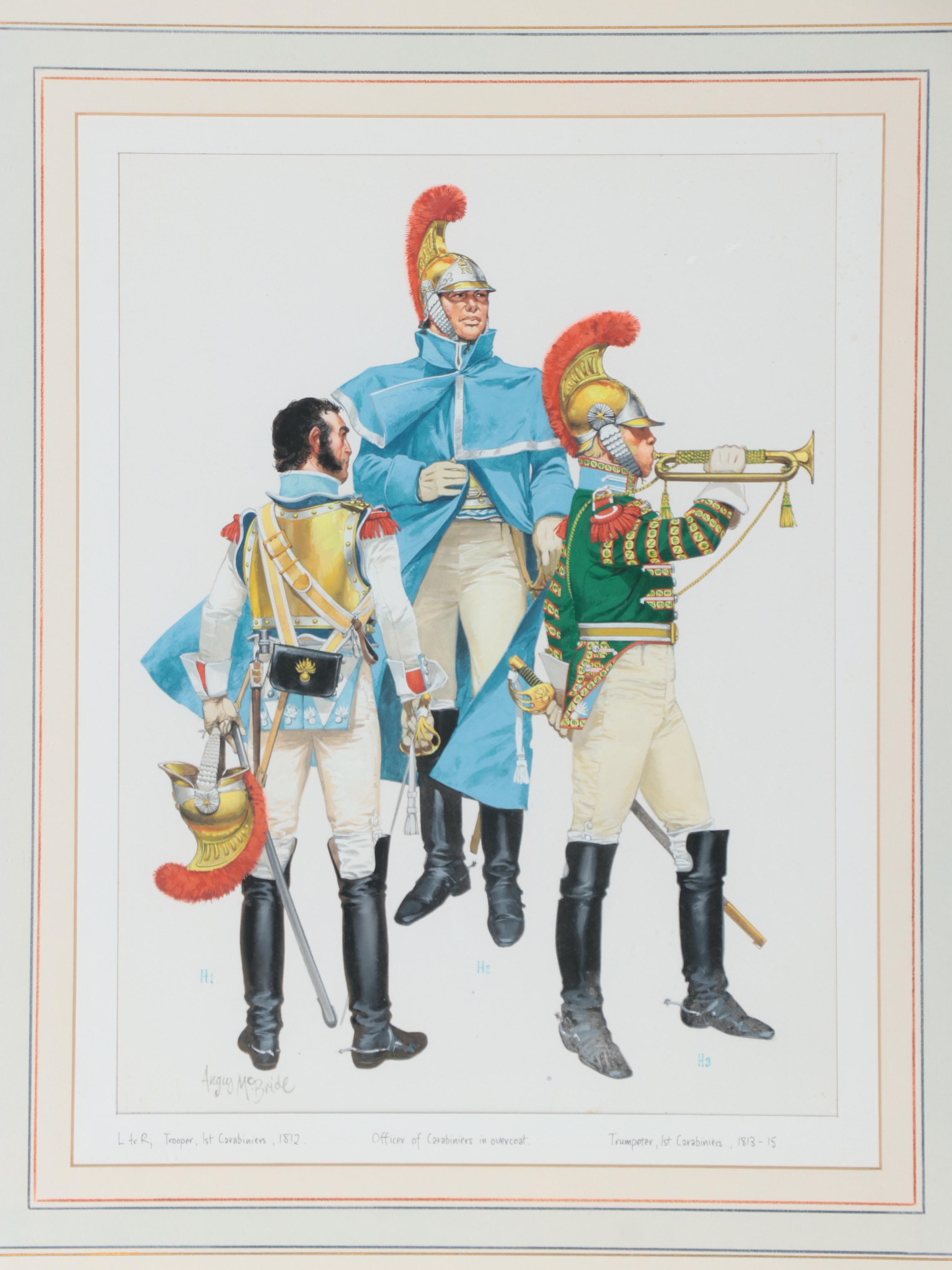 Angus McBride and Christopher Warner Military Watercolor Paintings