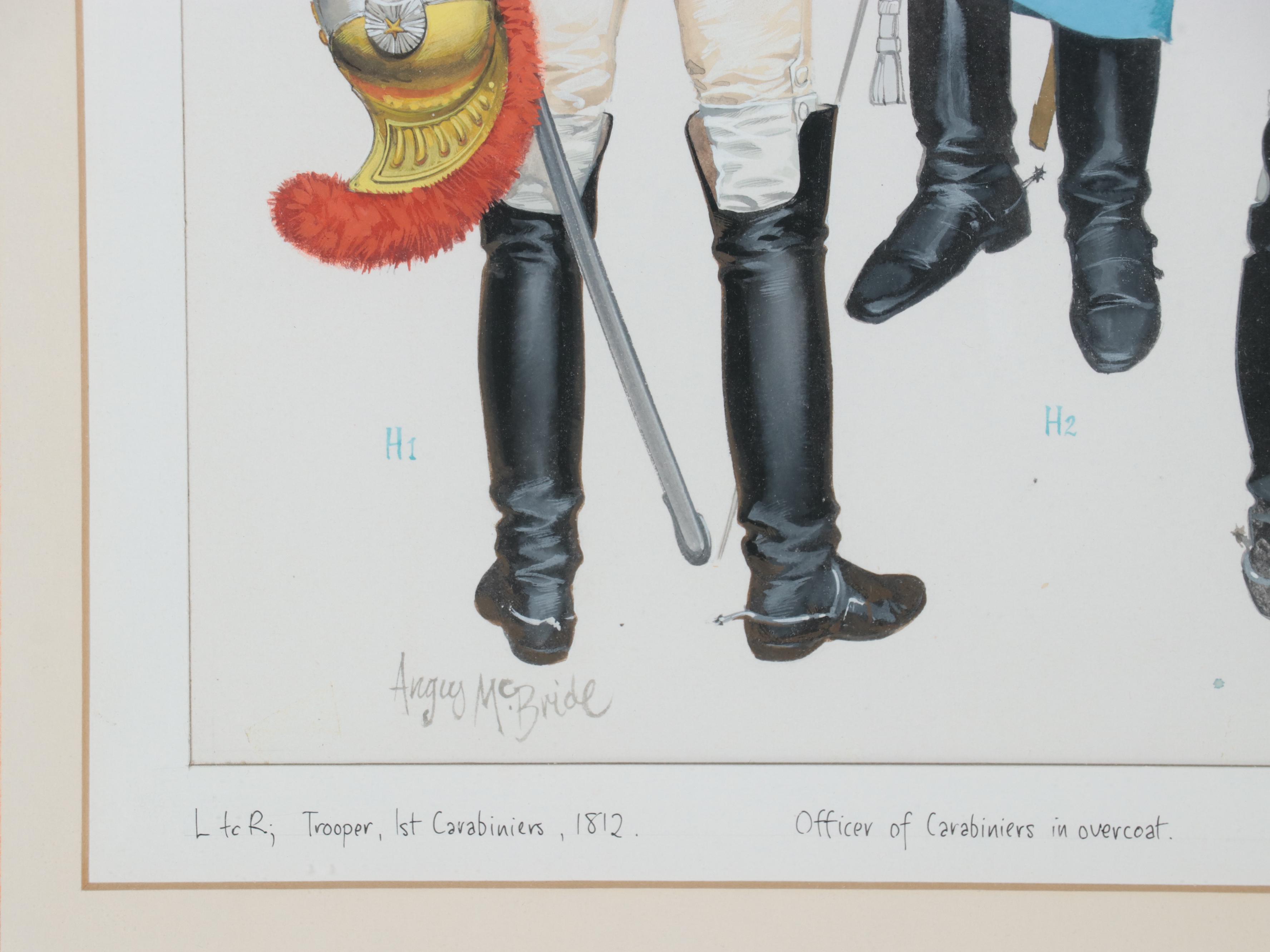 Angus McBride and Christopher Warner Military Watercolor Paintings