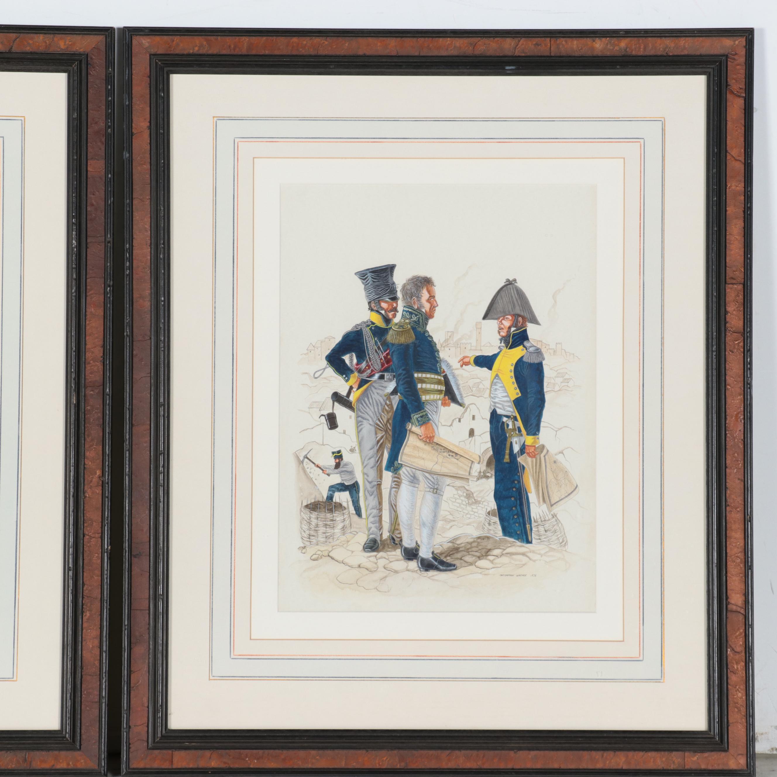 Angus McBride and Christopher Warner Military Watercolor Paintings