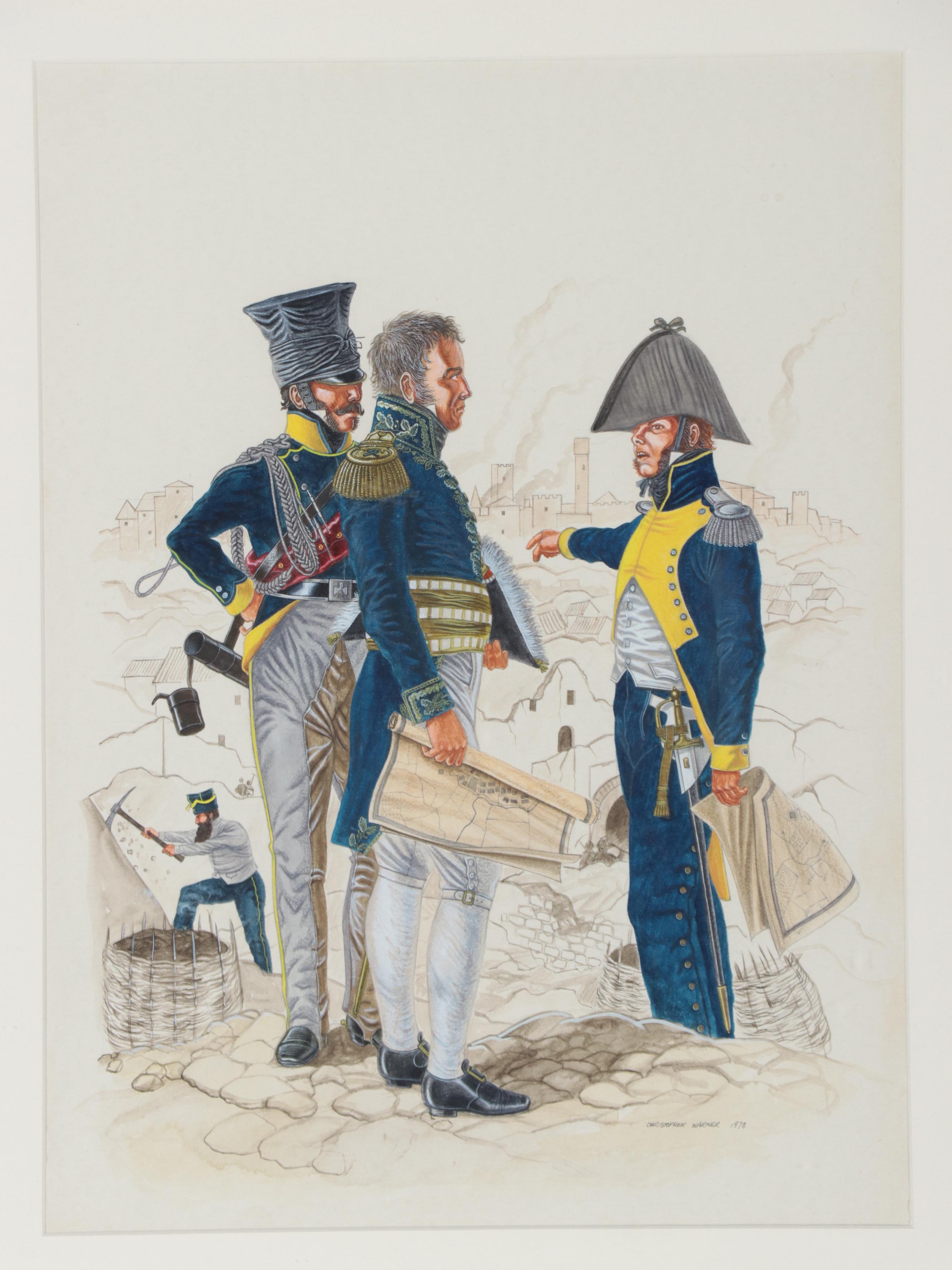 Angus McBride and Christopher Warner Military Watercolor Paintings