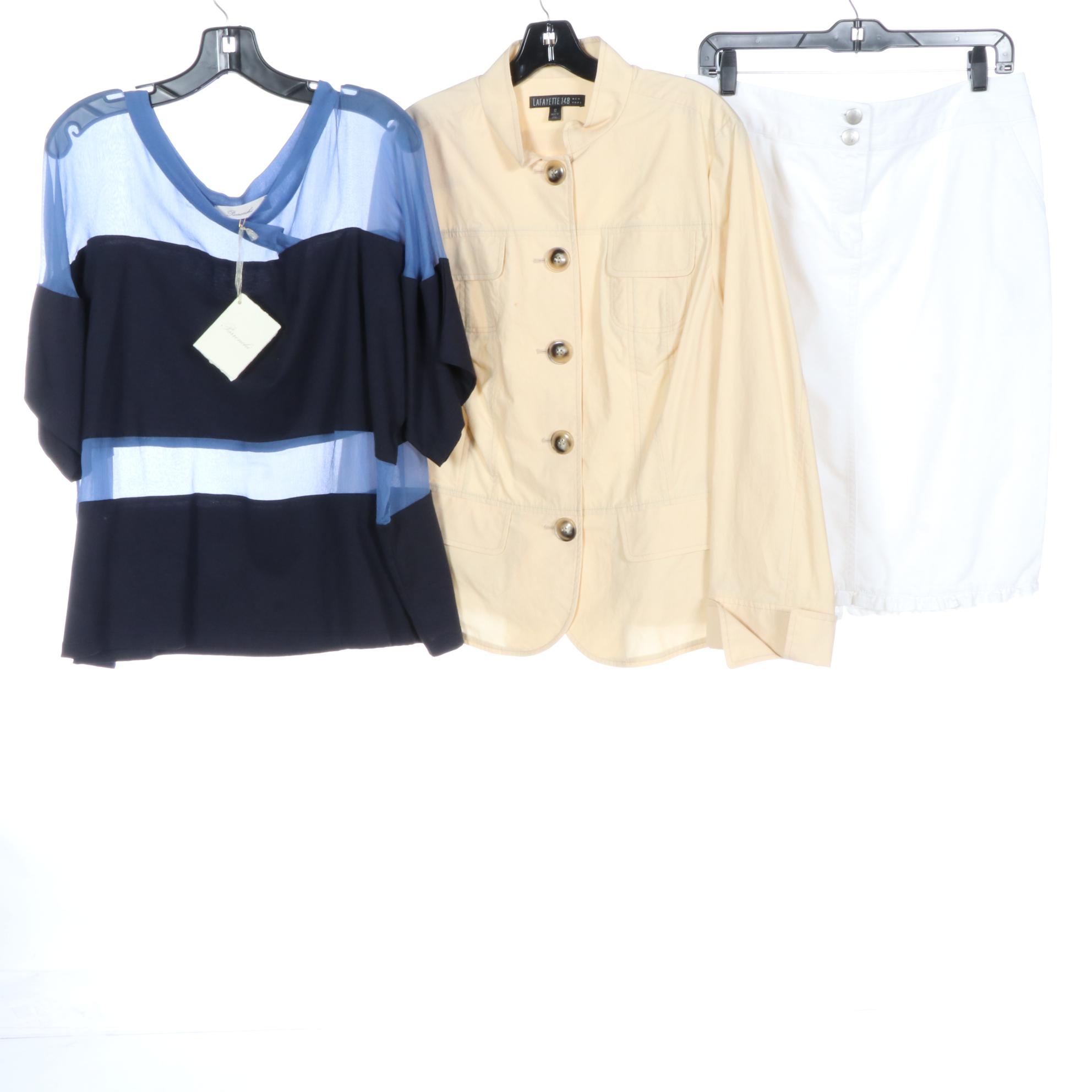 Lafayette 148 New York Tunic Blouse, Skirt and Jacket with Other Separates