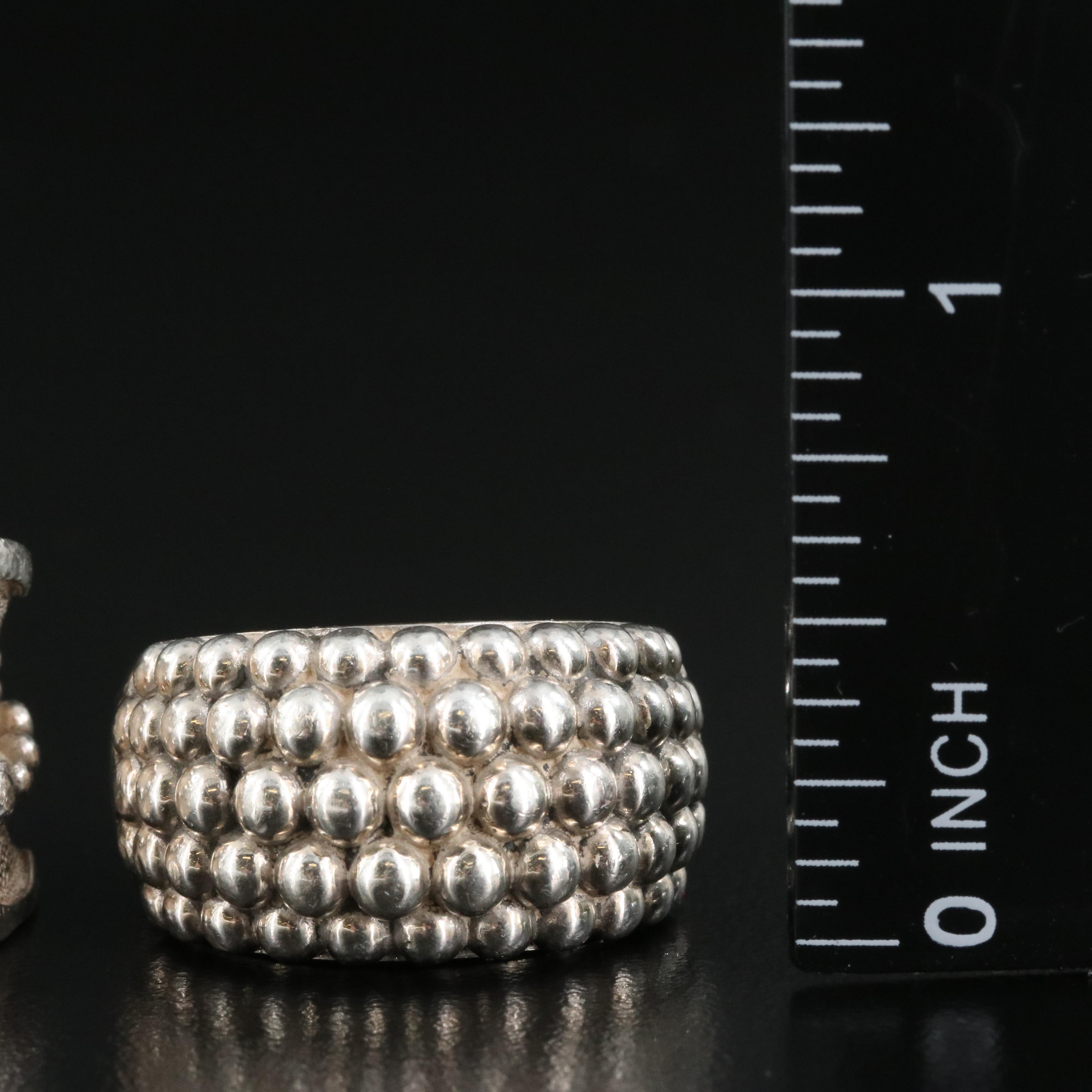 Sterling Rings Including Nambé and Ti Santo