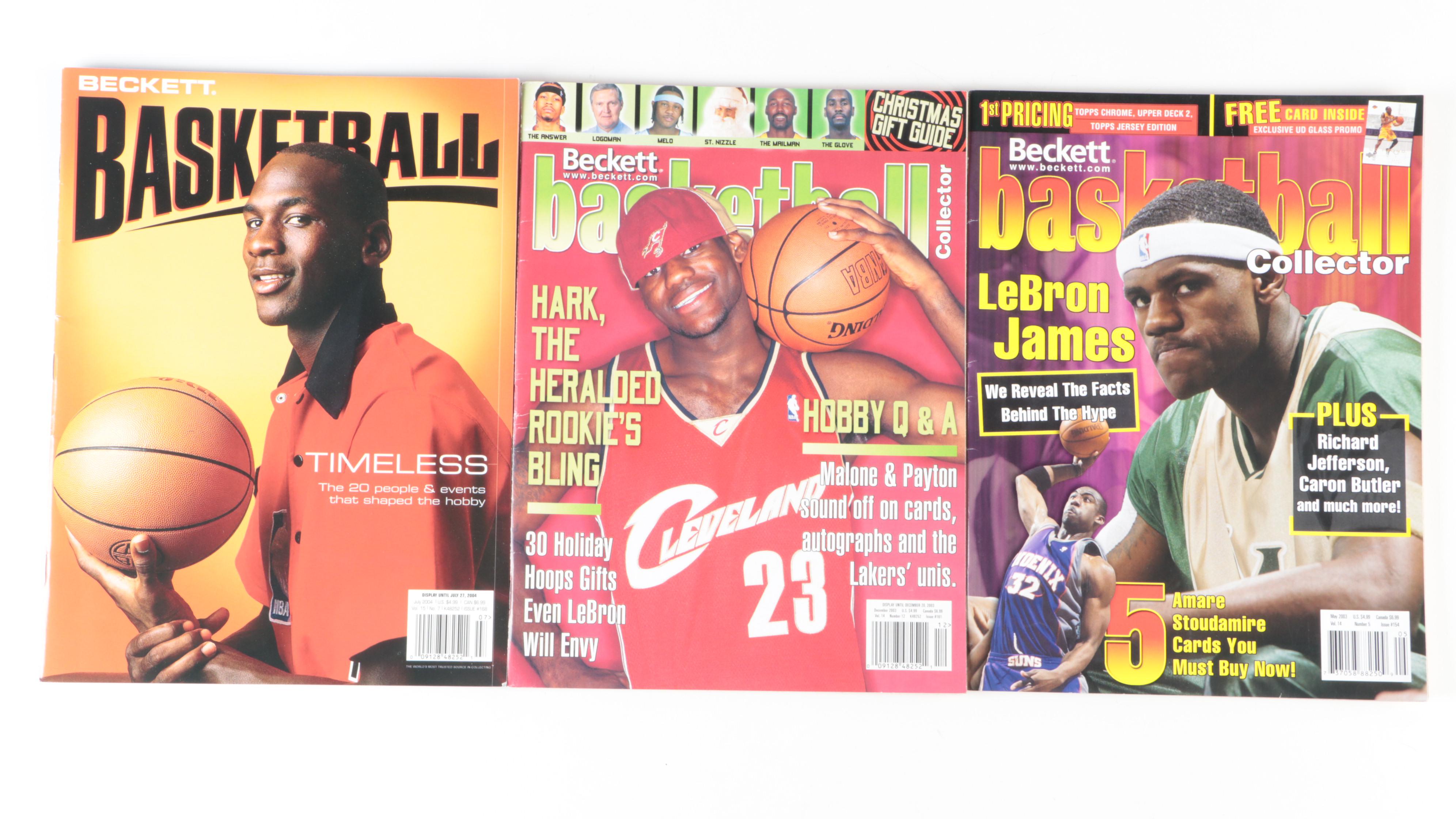 Fleer LeBron James Diecast Hummer H2 with Beckett Basketball Magazines, 2000s