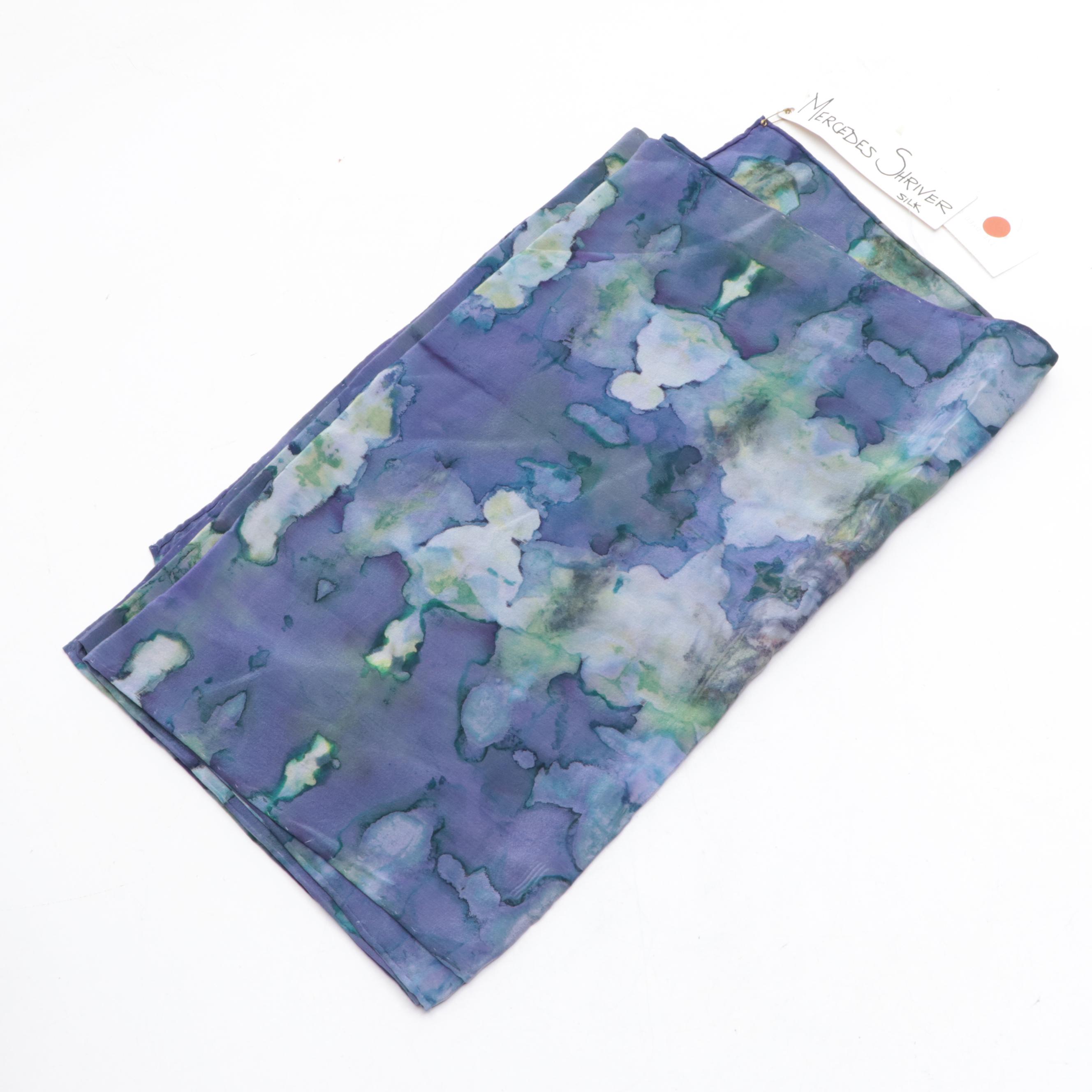 Mercedes Shriver Handpainted Silk Scarf, Bajra Silk/Cashmere Wrap and More