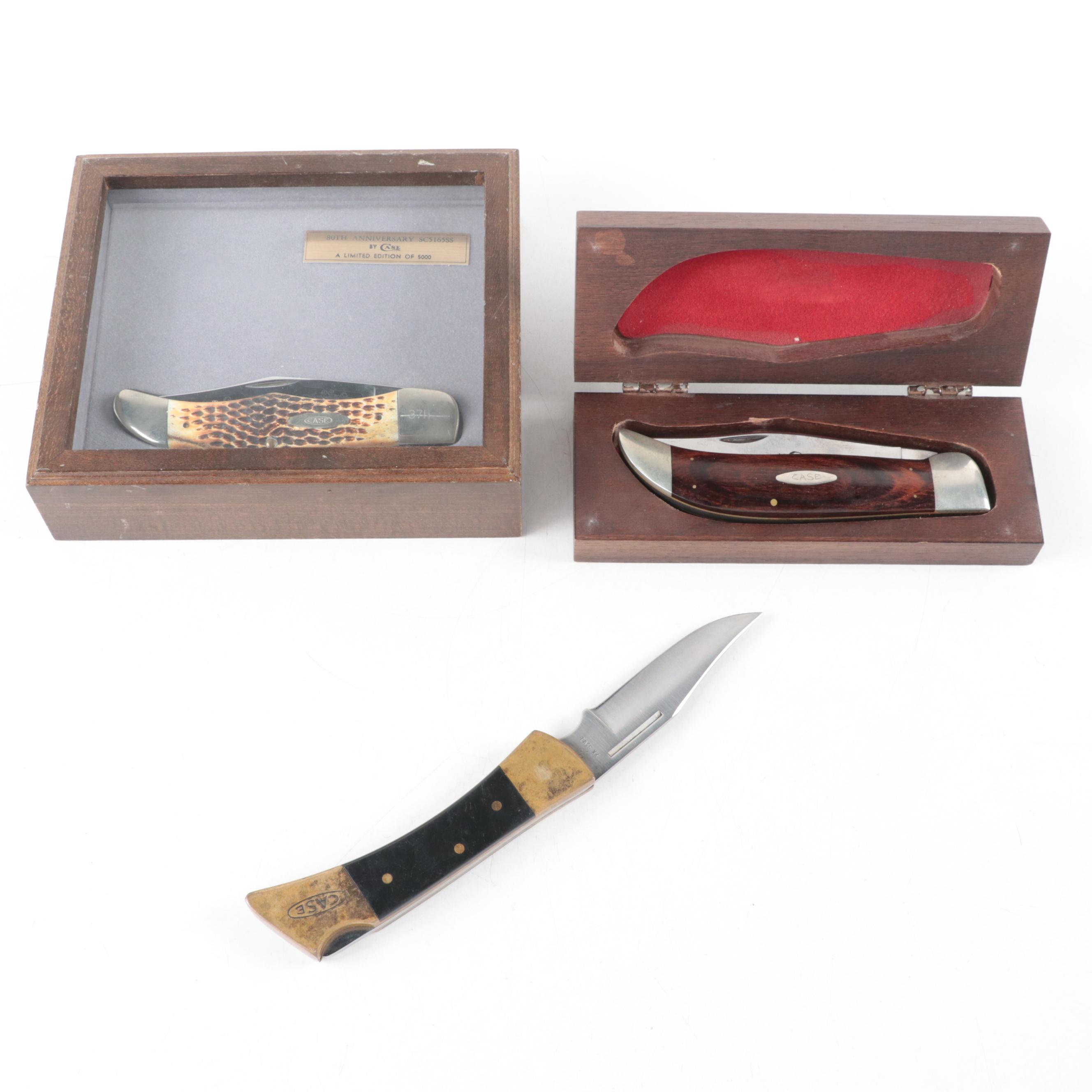Case Buffalo, 80th Anniversary and Other Folding Knives