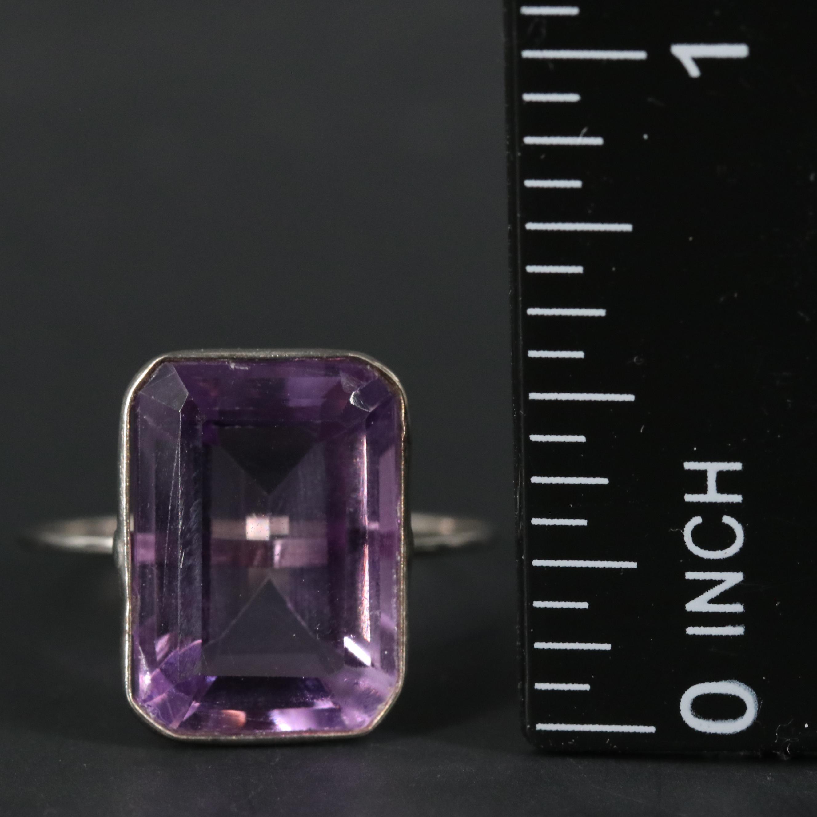 10K Amethyst Ring