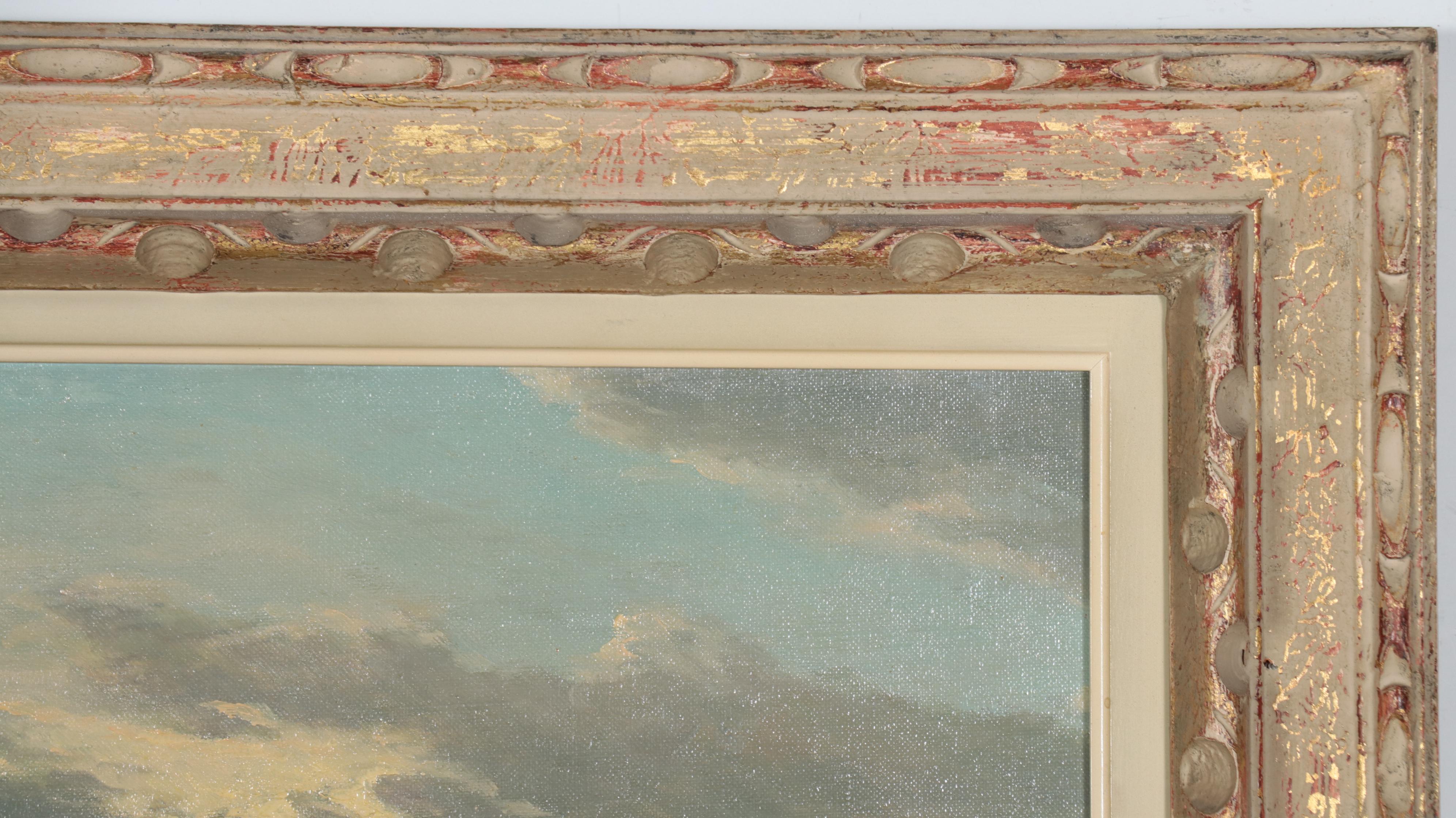 Gerhard Lukas-Larsen Oil Painting of Seascape, Mid-20th Century