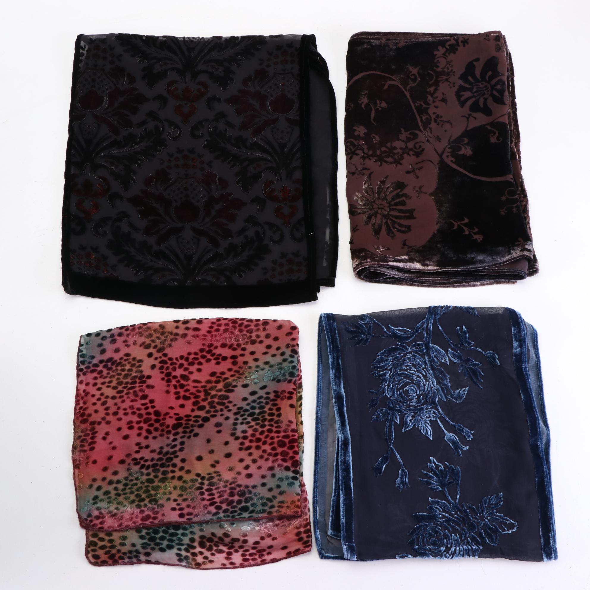 Kevin O'Brien, Wendy Riching, Spinoso, and More Burnout Velvet Scarves