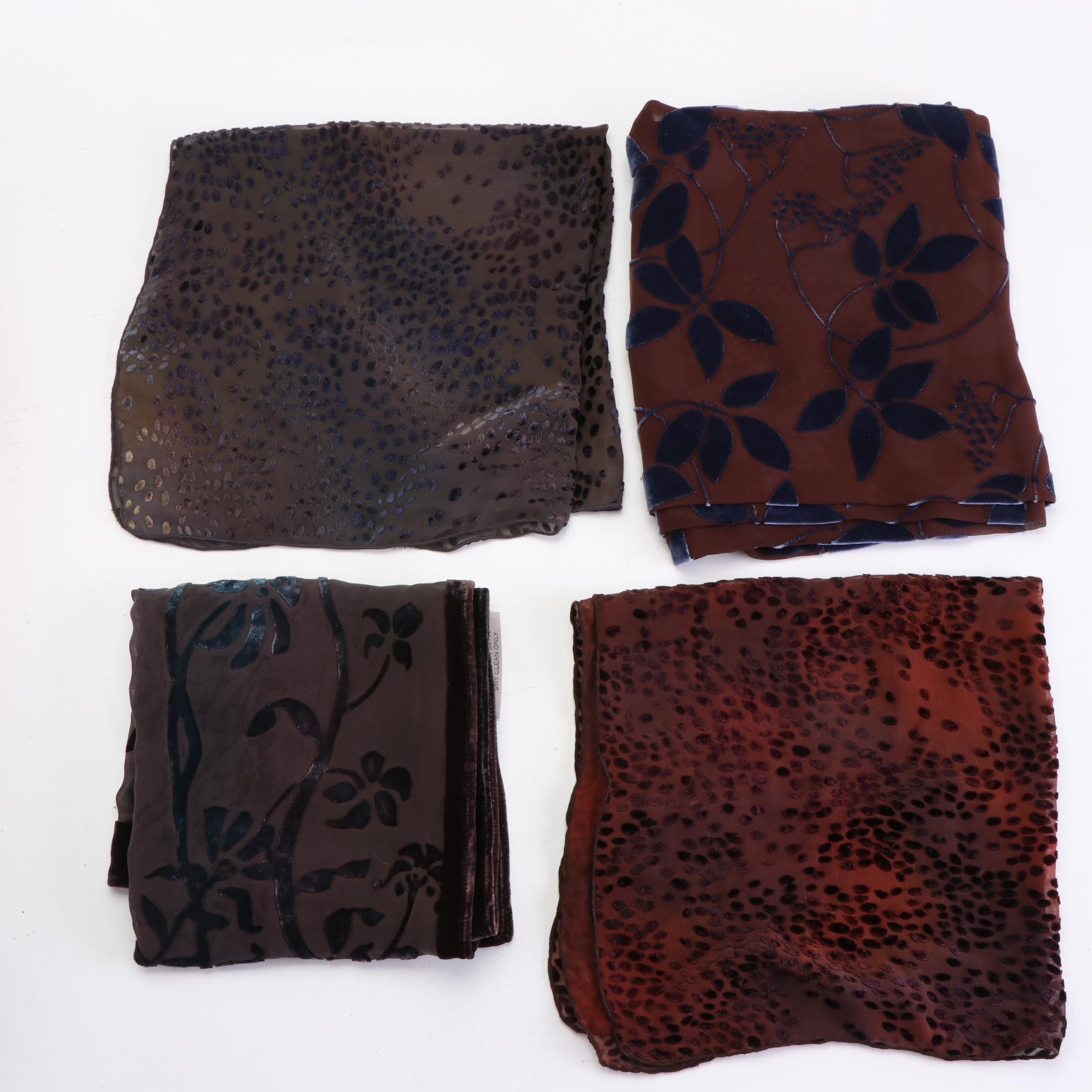 Kevin O'Brien, Wendy Riching, Spinoso, and More Burnout Velvet Scarves