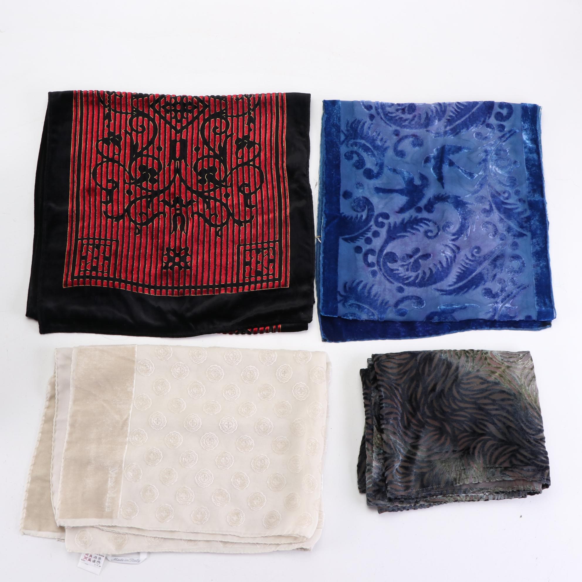 Kevin O'Brien, Wendy Riching, Spinoso, and More Burnout Velvet Scarves