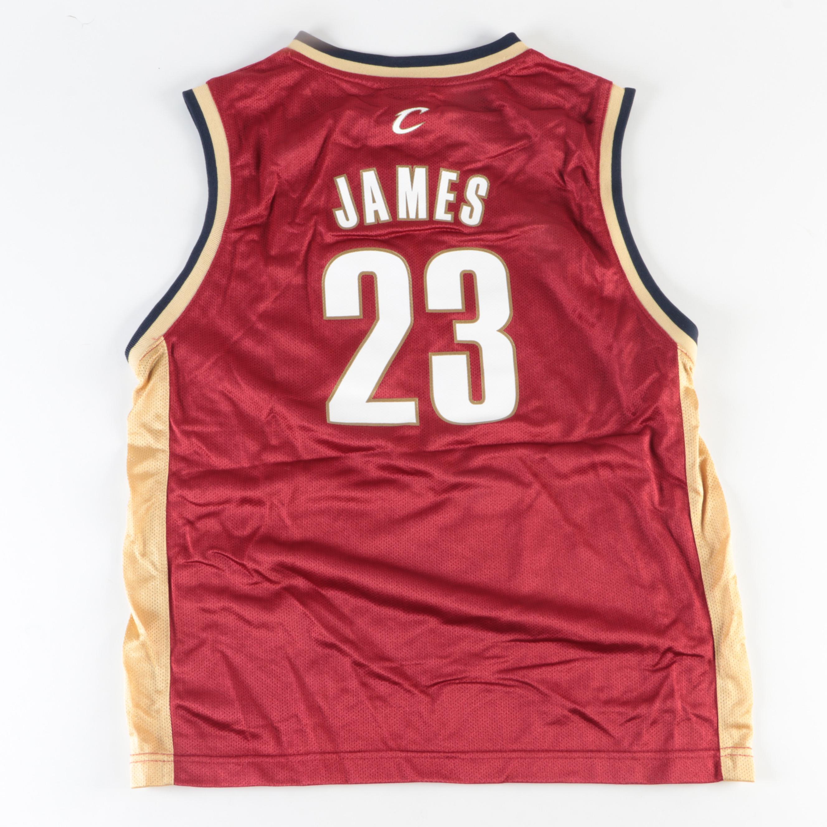 Kobe Bryant and LeBron James Youth Size Basketball Jerseys