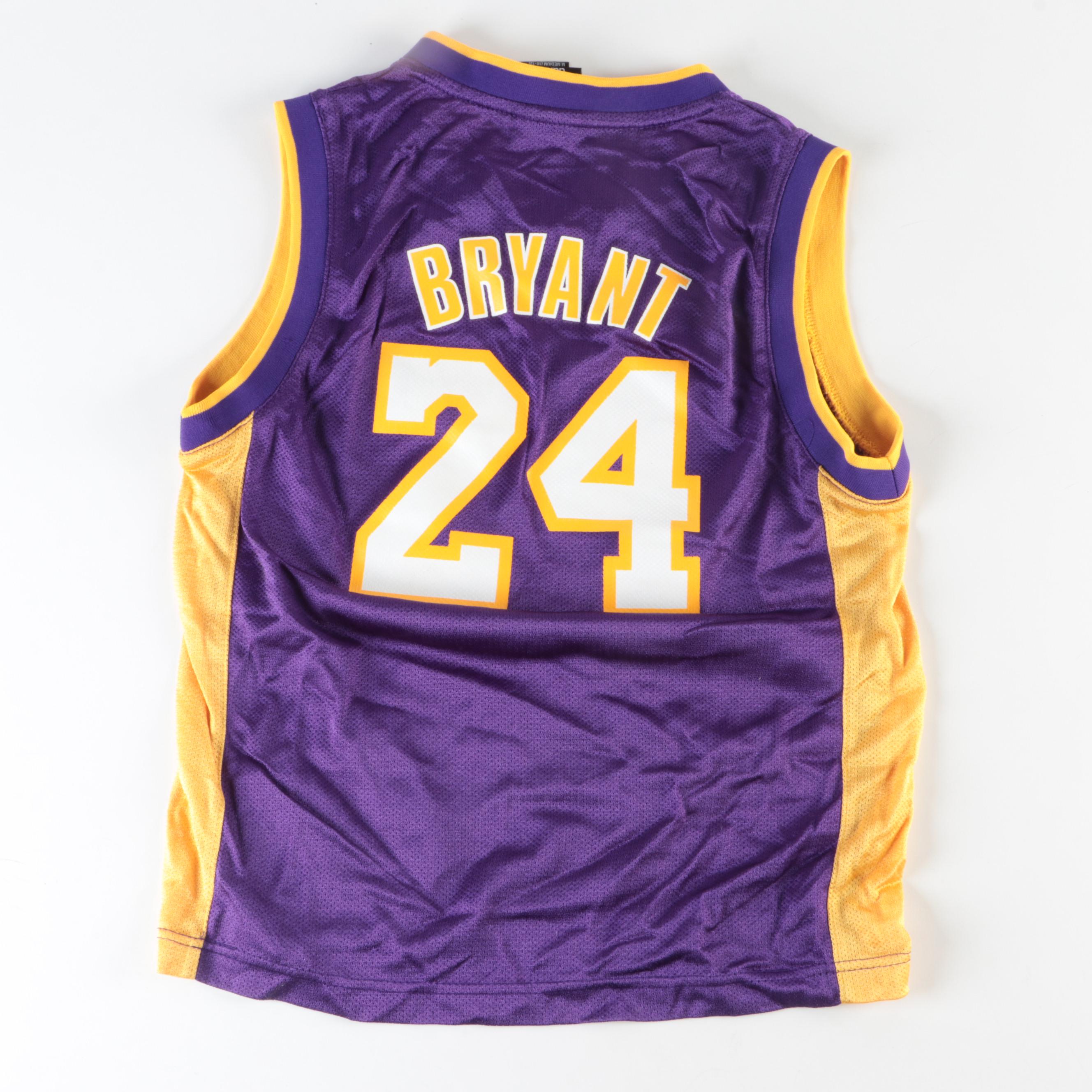 Kobe Bryant and LeBron James Youth Size Basketball Jerseys