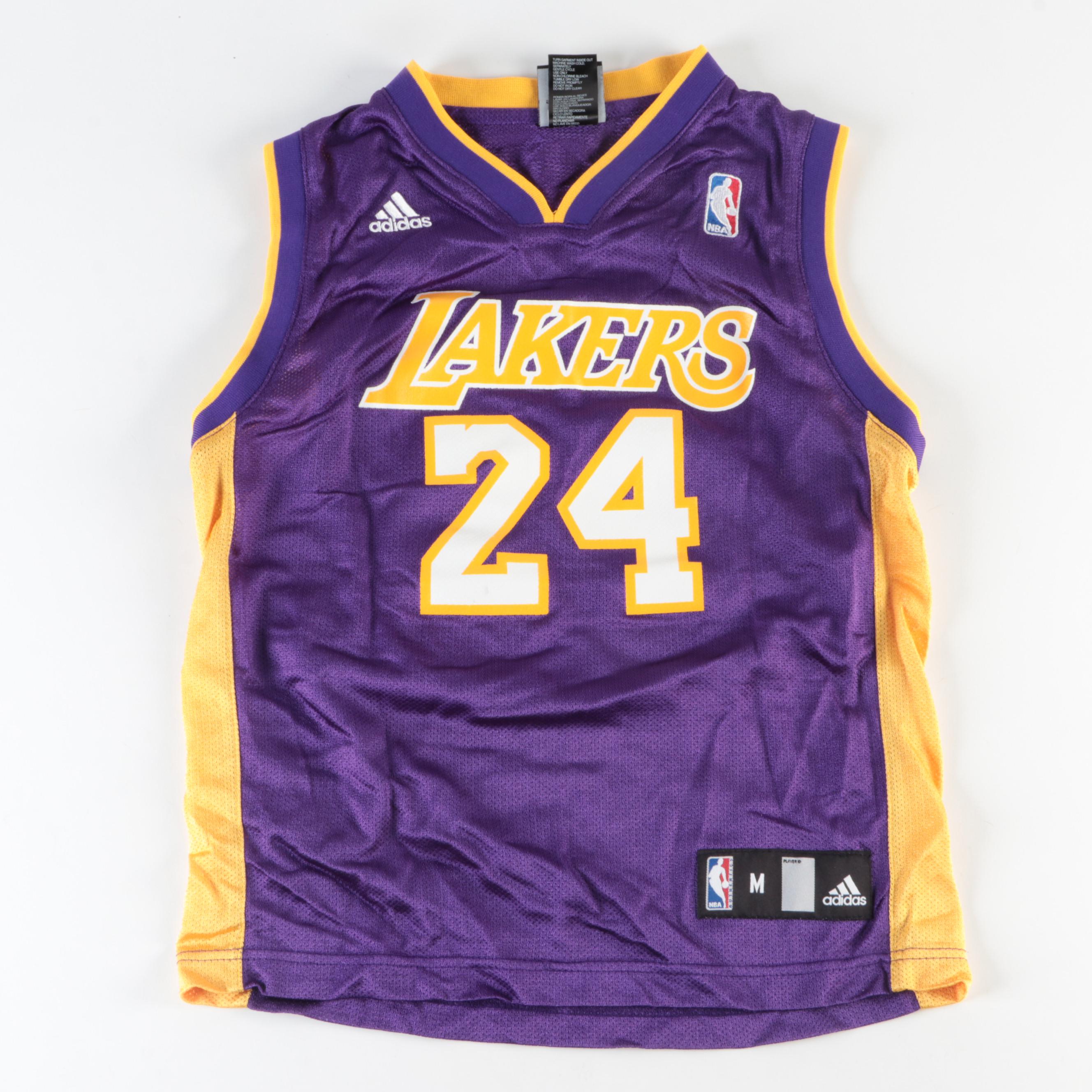 Kobe Bryant and LeBron James Youth Size Basketball Jerseys