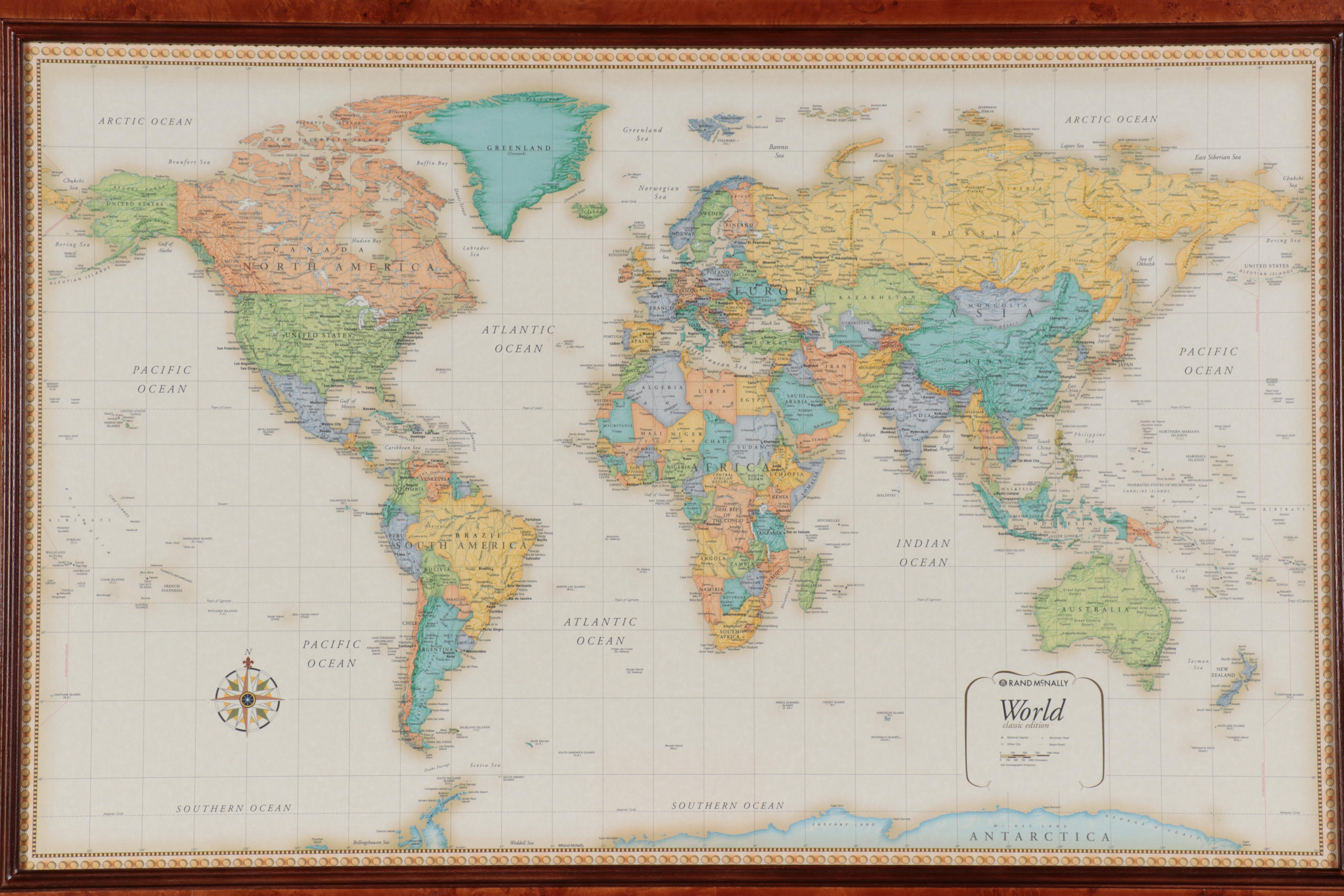 Rand McNally Large-Scale World Map