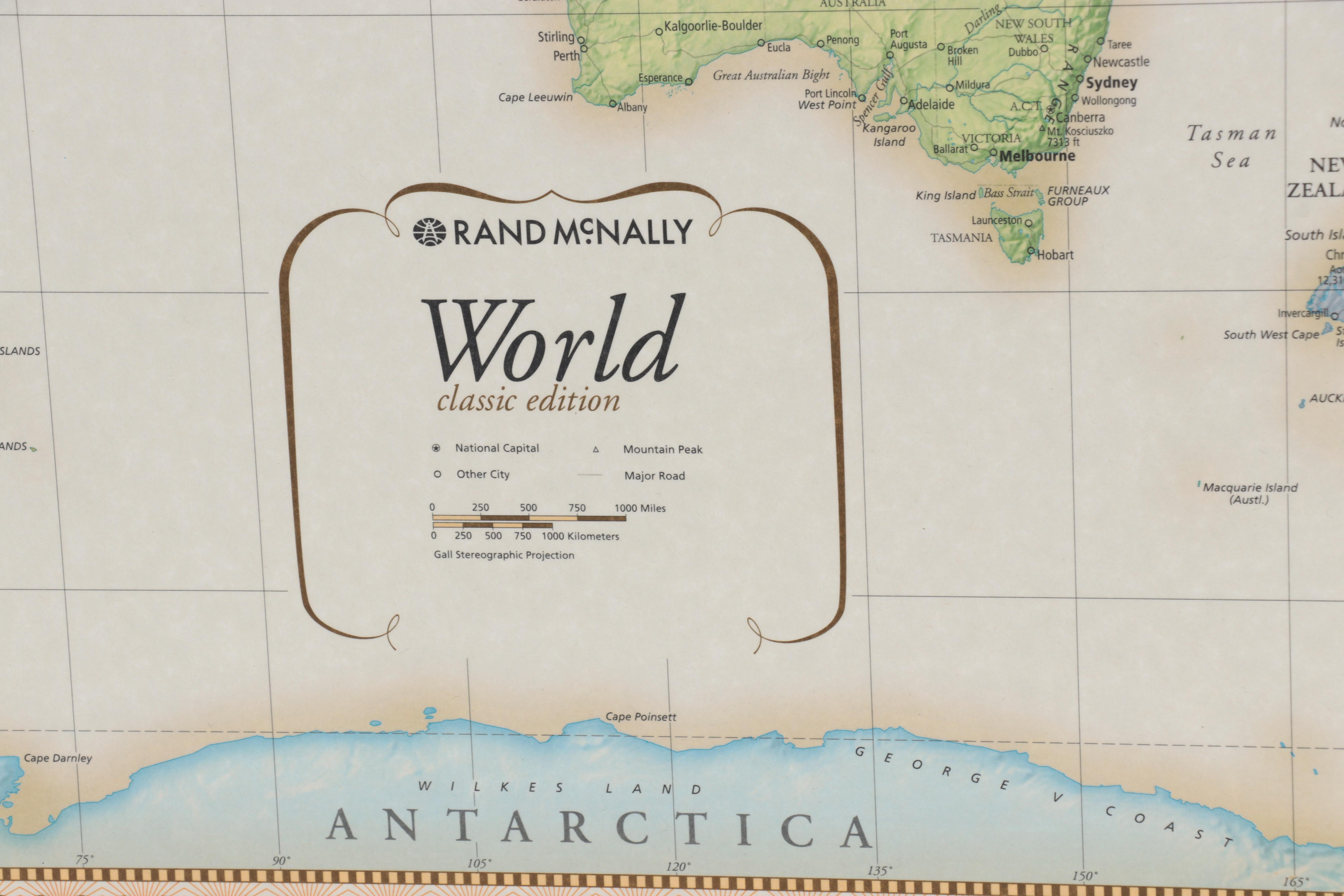 Rand McNally Large-Scale World Map