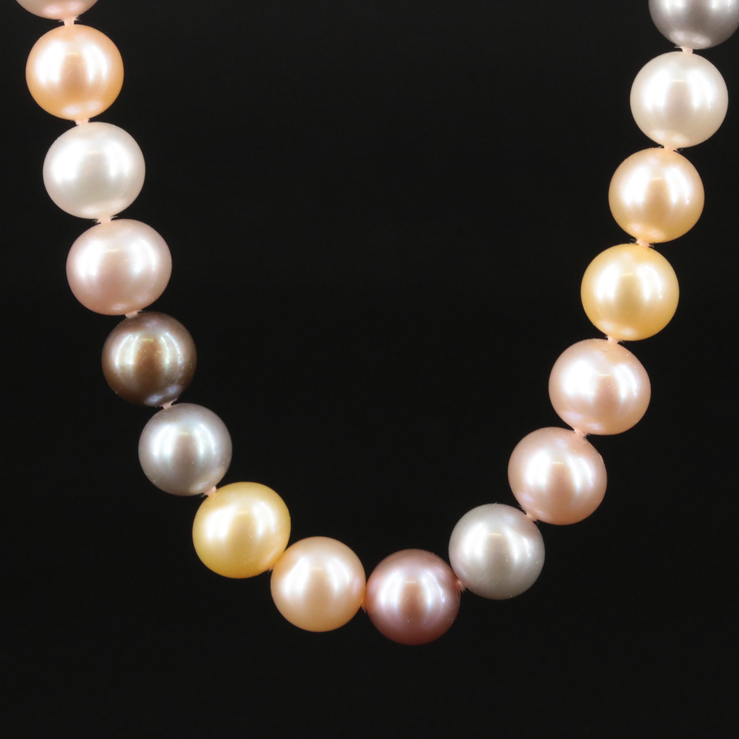 Pearl Necklace with 14K Clasp
