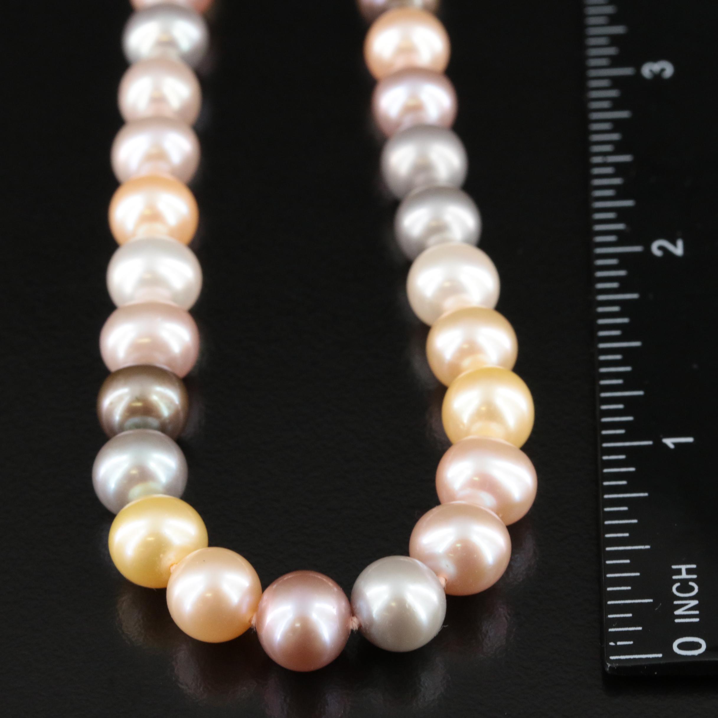 Pearl Necklace with 14K Clasp