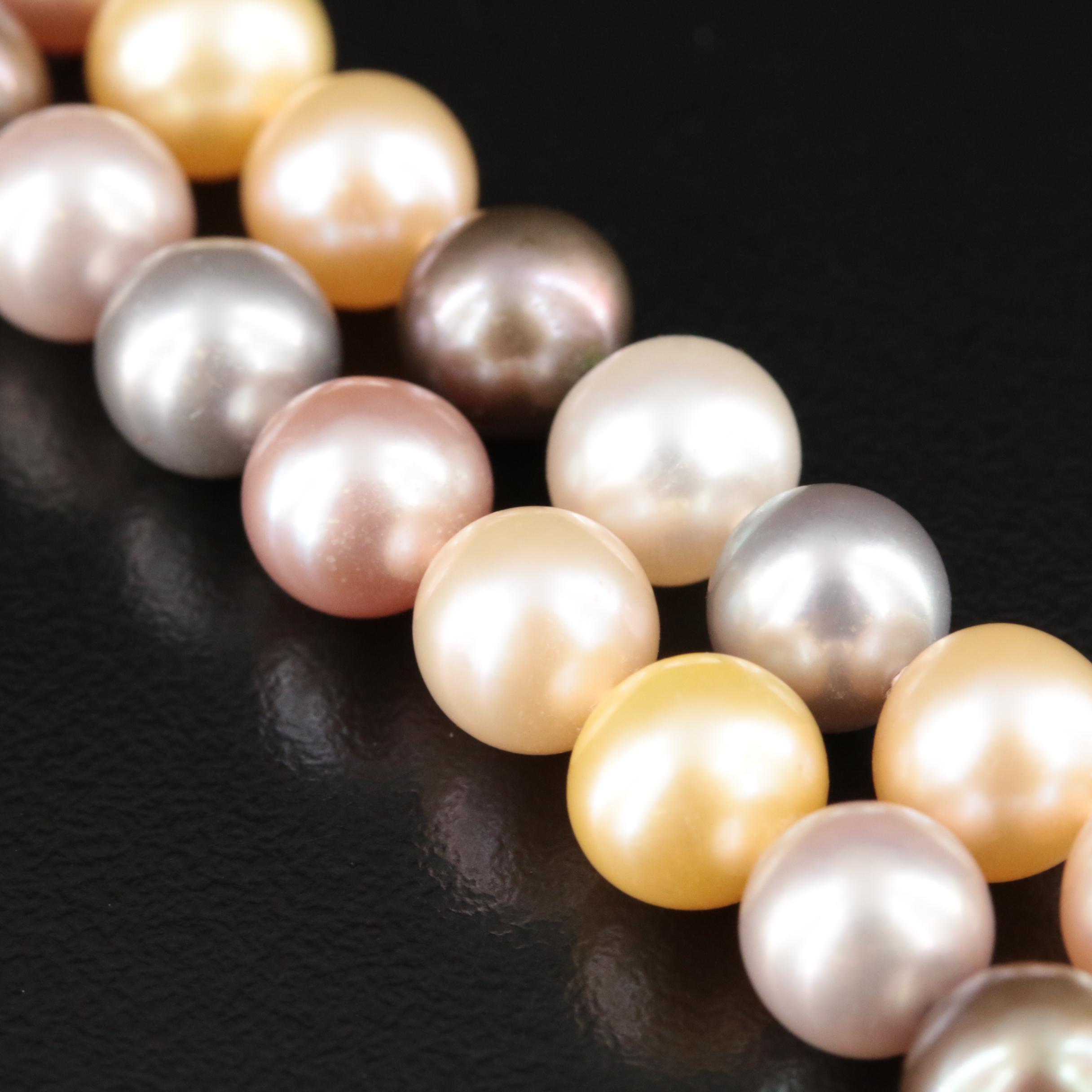 Pearl Necklace with 14K Clasp